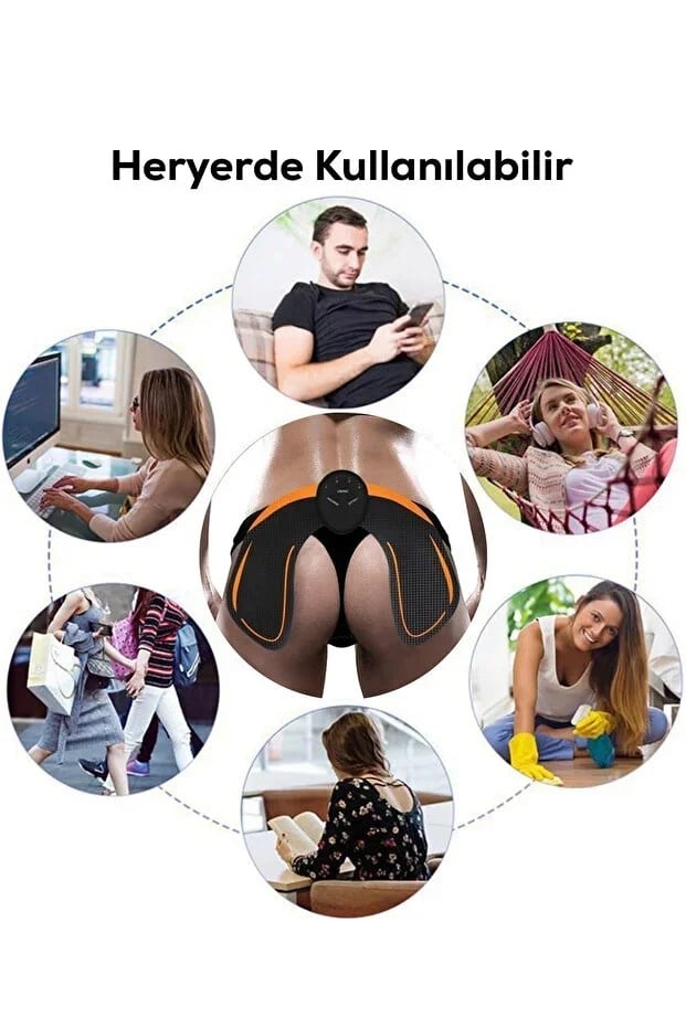 Kalça Sıkılaştırıcı Ve Ağrı Azaltıcı, Rahatlatıcı Ems Masaj Aleti (5293)