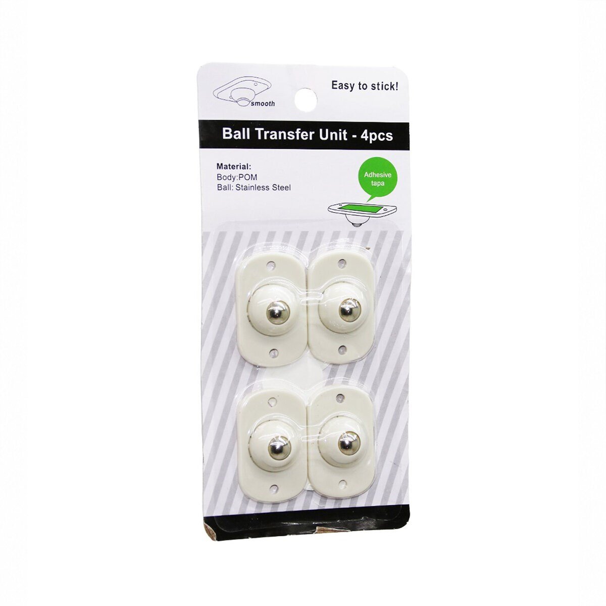 KARTELALI 4PCS TEK BİLYA TEKERLEKLİ MOBİLYA EŞYA TAŞIMA APARATI 360° 8KG TAŞIMA KAPASİTE (5293)