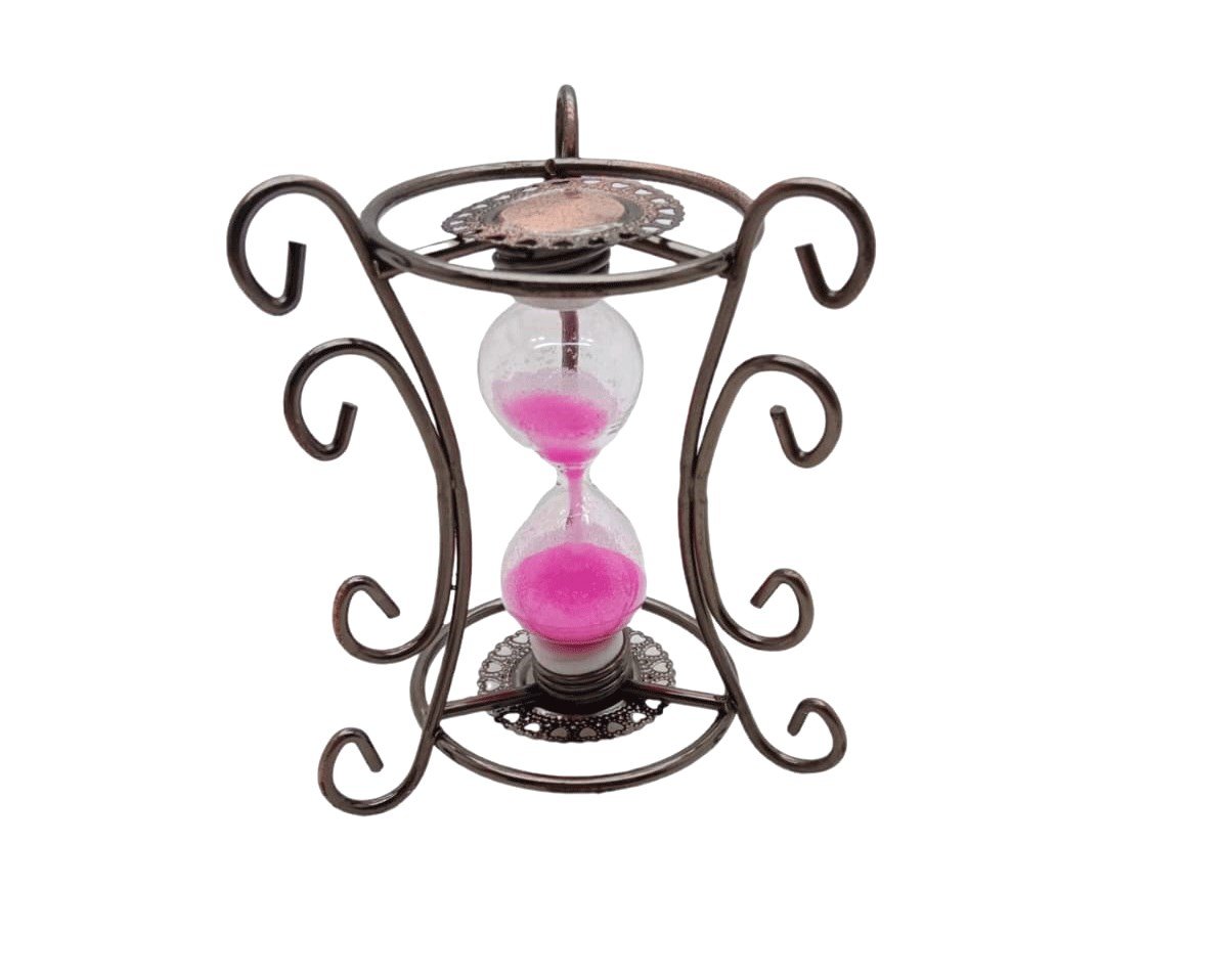 METAL STANDLI CAM KUM SAATİ (5293)