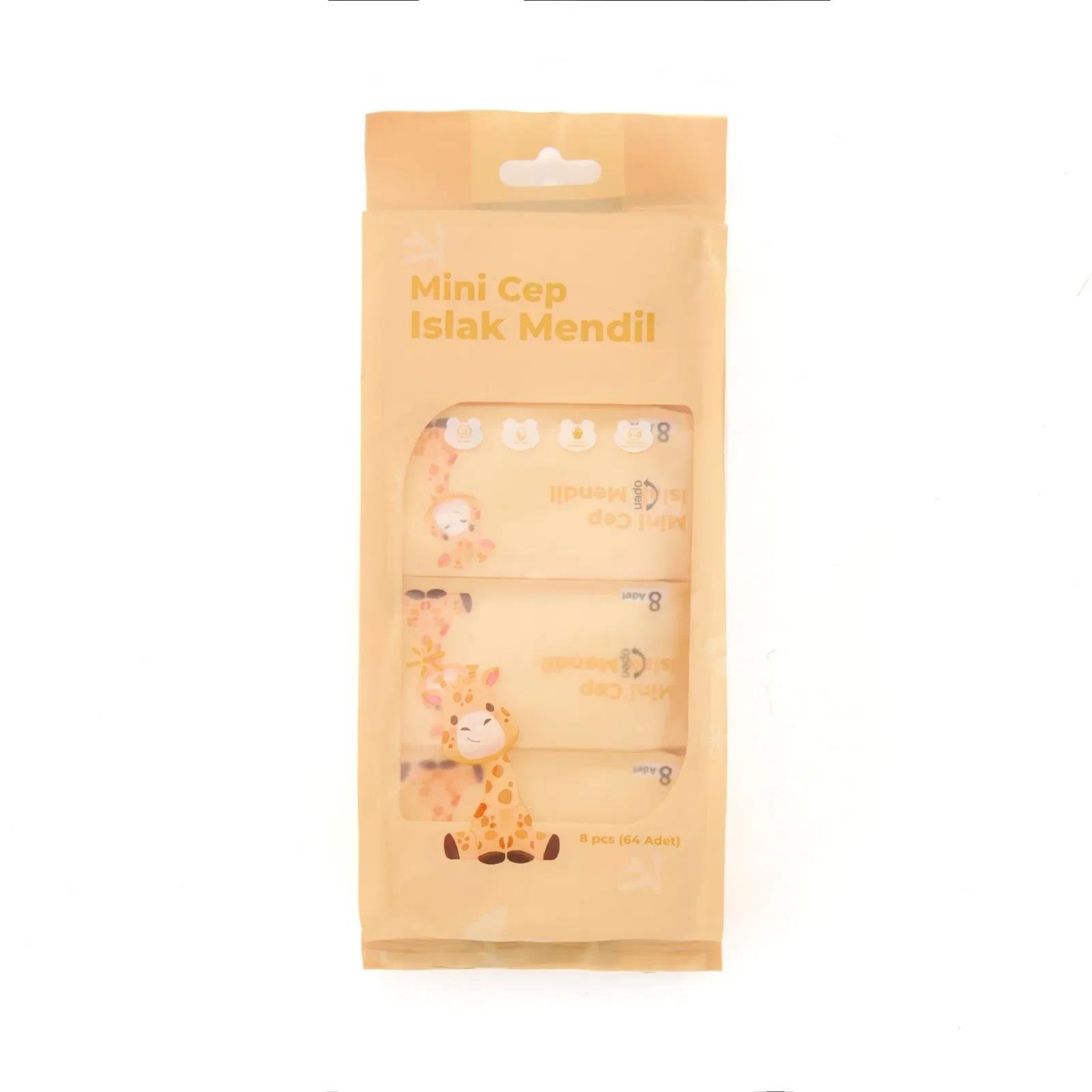 Mini Cep Islak Mendil Günlük Pratik 8'li Paket (5293)