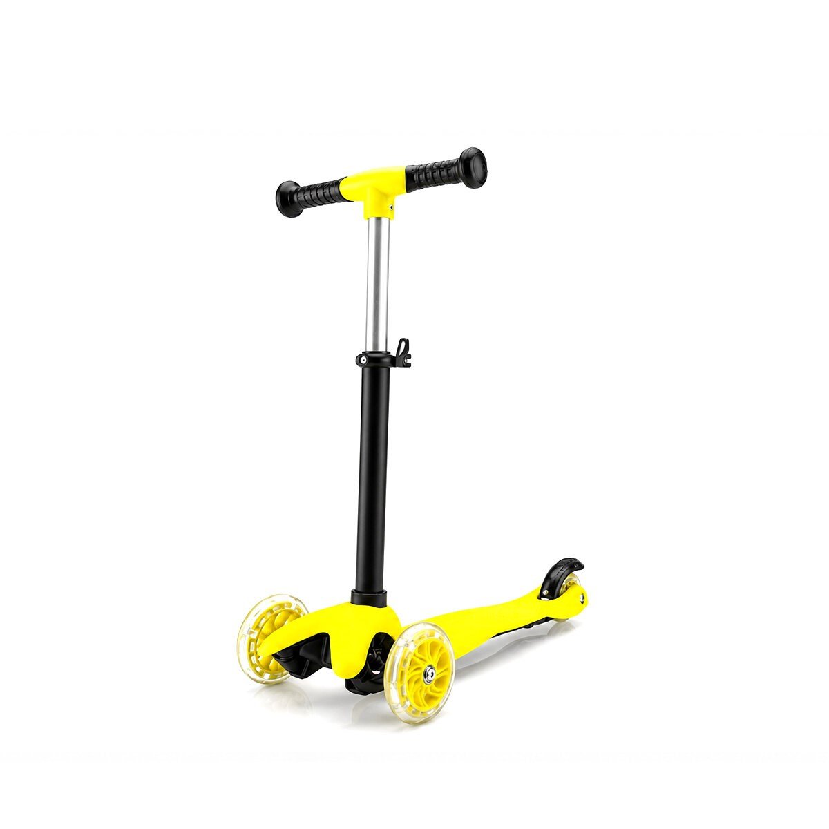 MINI SCOOTER RIDEN SHINE IŞIKLI SCOOTER 55X57-64-71CM FOSFORLU RENKLİ +2 YAŞ - 40KG MAX TAŞIMA HERHANGİ BİR RENK GÖNDERİLİR (5293)