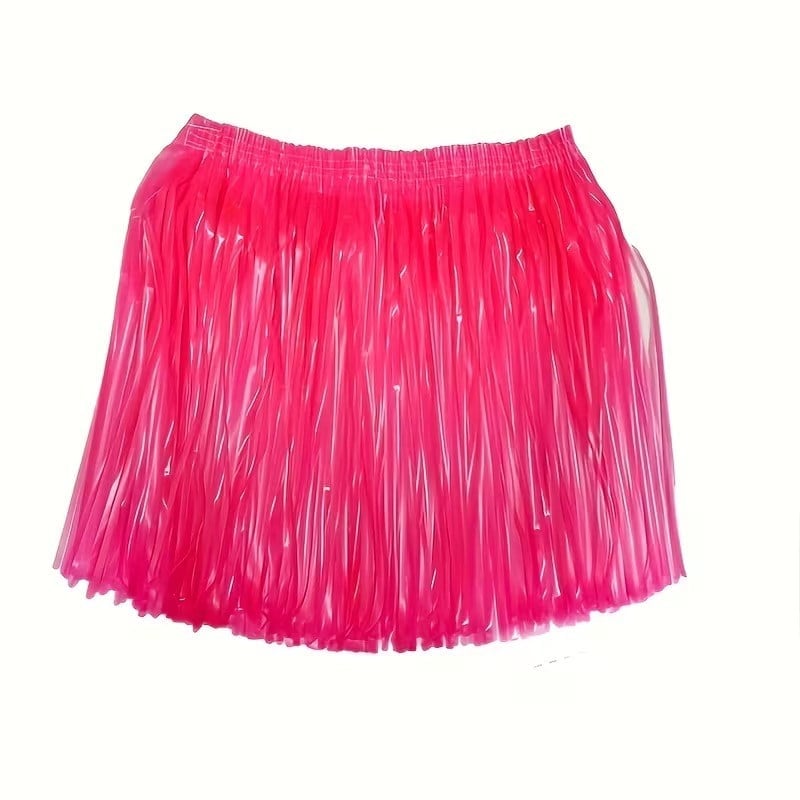Neon Pembe Hawaii Parti Eteği 40 cm (5293)