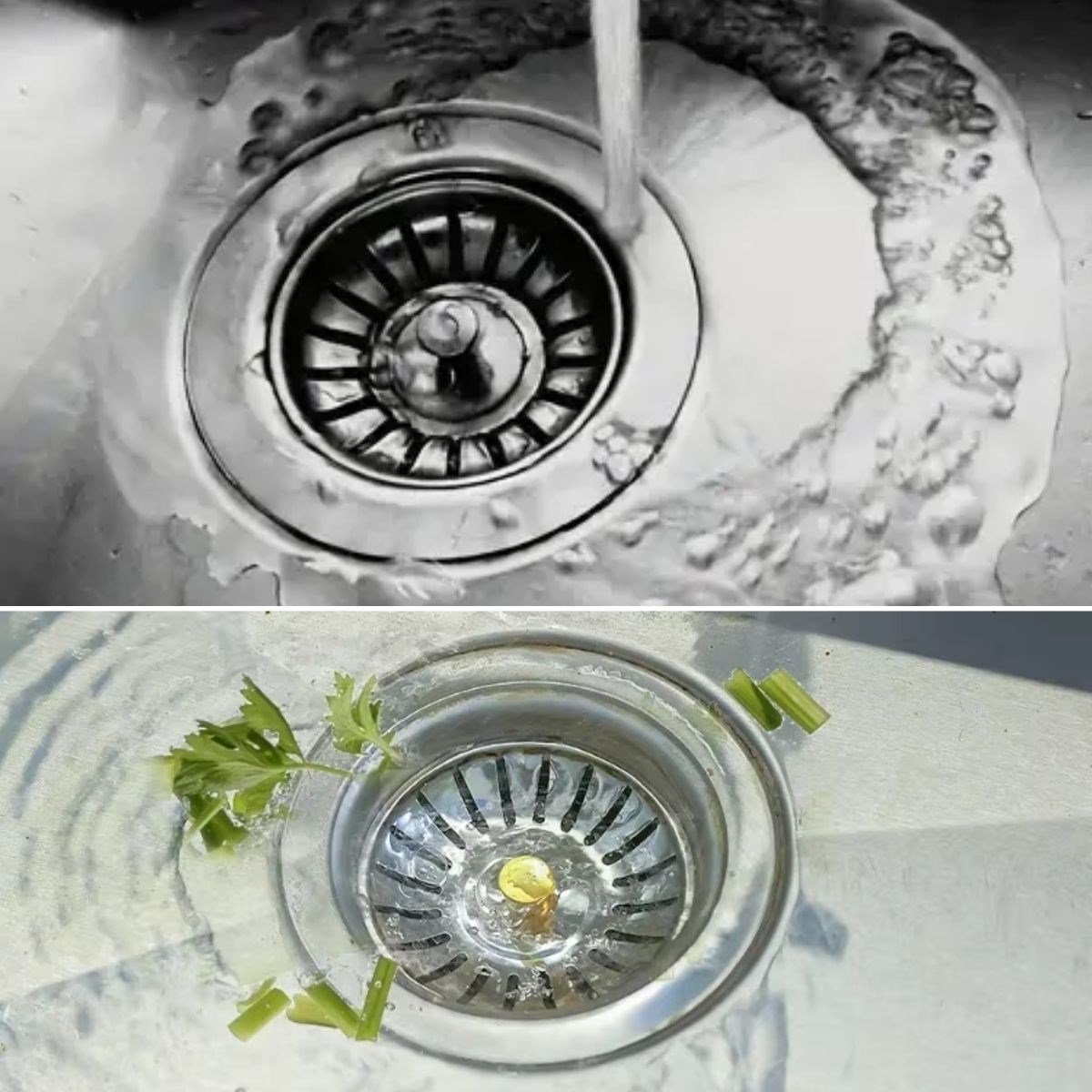 Paslanmaz Çelik Mutfak Evye Lavabo Süzgeci Lavabo Gideri Atık Gıda Tıpası (5293)