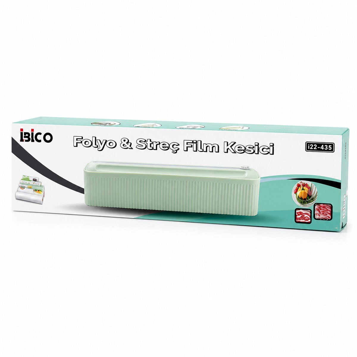 PLASTİK FOLYO - STREÇLİK FİLM KESİCİ 35CM PRATİK KESME APARATLI MANYETİK SABİTLEME (5293)