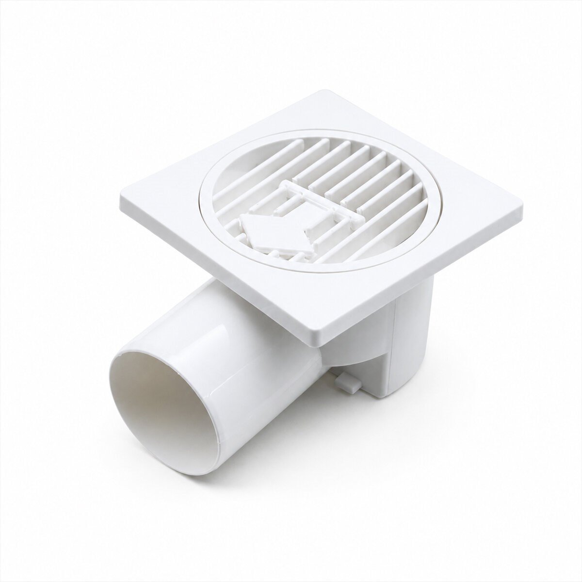 PLASTİK YER SÜZGEÇ - SİFON GİDER KAPAK YANDAN 10X10X50 (5293)