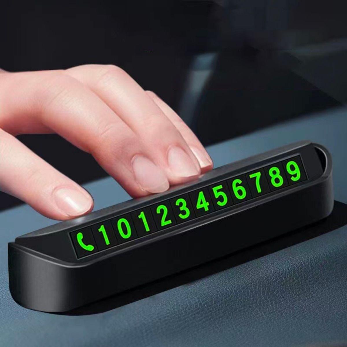Pratik Fosforlu Telefon Numarası Yamzak İçin Araç İçi Oto Numaratör Numaralık (5293)