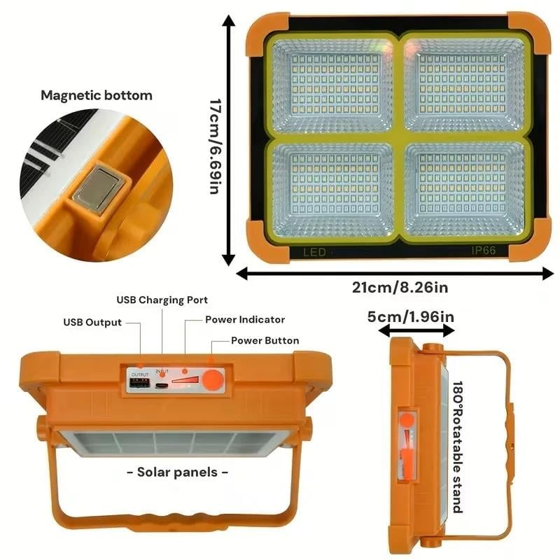 ProKAMA Ledli Solar Projektör 200W BK-200W (5293)