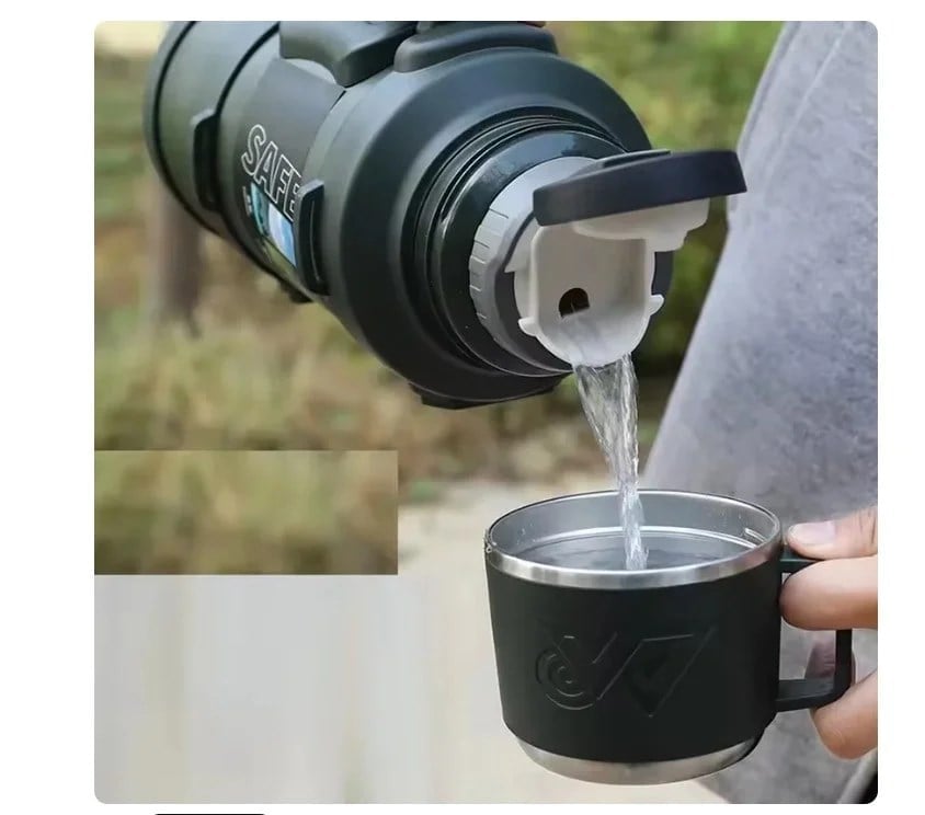 Safe Paslanmaz Çelik 3.2 Litre Termos 48 Saat Sıcak Soğuk Tutma (5293)
