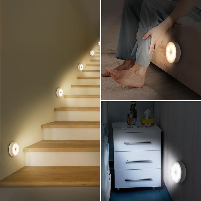 Şarjlı Sensörlü Gece LED Lambası (5293)