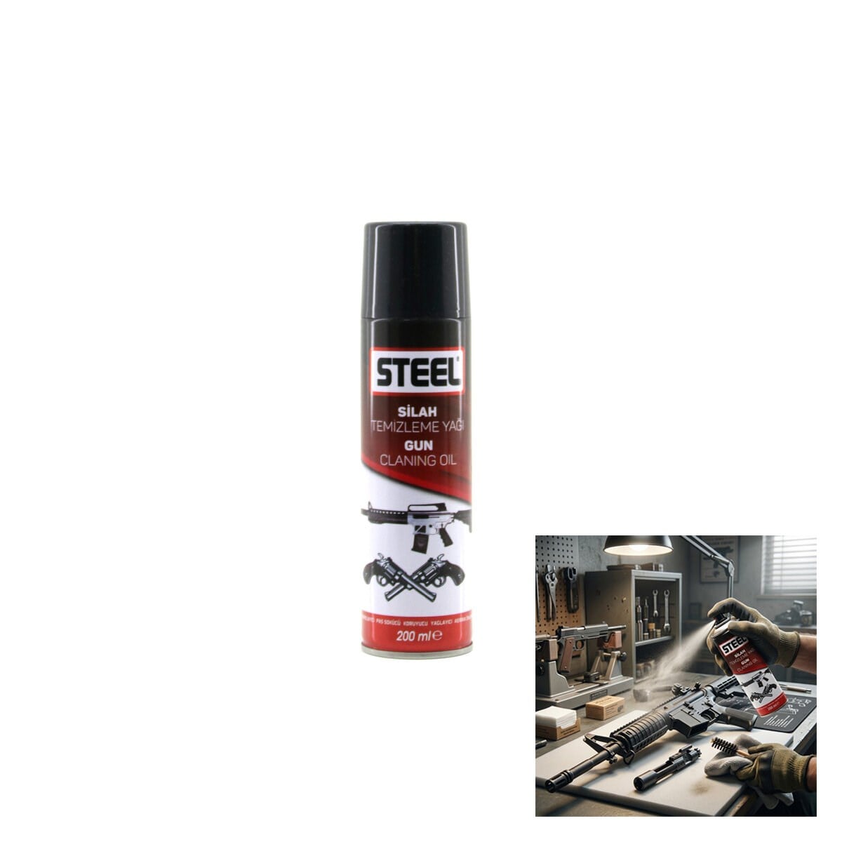 SİLAH TEMİZLEME YAĞI - SPREY 200ML (5293)