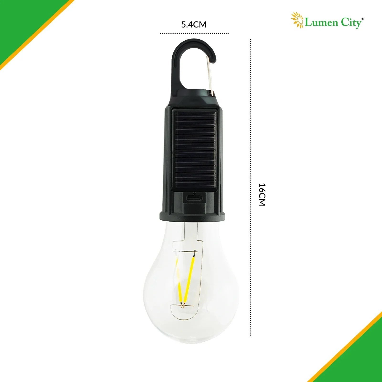 Solar Güneş Enerjili Led Ampul 3 Modlu Uzaktan Kumandalı Solar Camping Lamp (5293)