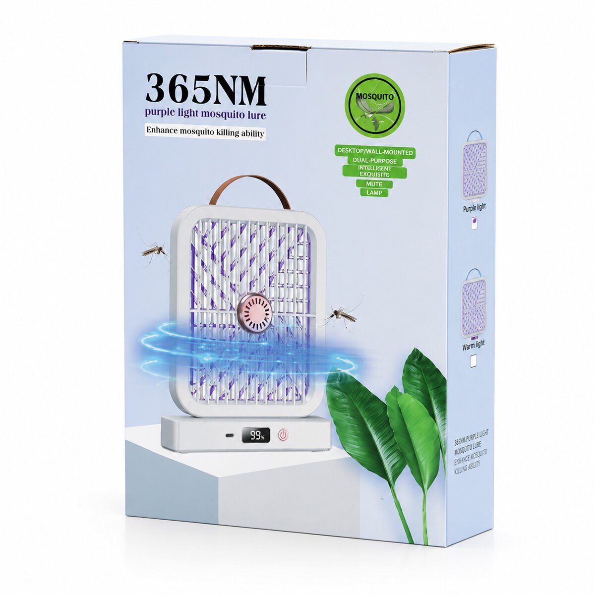 USB ŞARJLI - ELEKTRİK ÇARPMALI - DİJİTAL EKRAN ASMA APARAT - SESSİZ ÇALIŞMA UV IŞIKLI SİNEK KOVUCU HS-371 (5293)