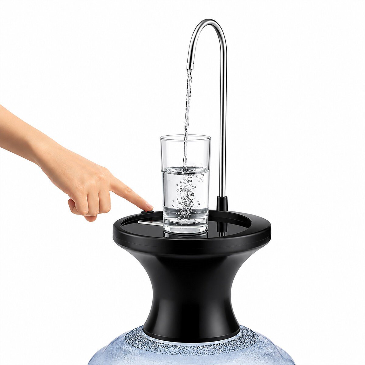 USB ŞARJLI - OTOMATİK DAMACANA SU POMPASI - STAND 360° BAŞLIK NRX-4337 (5293)