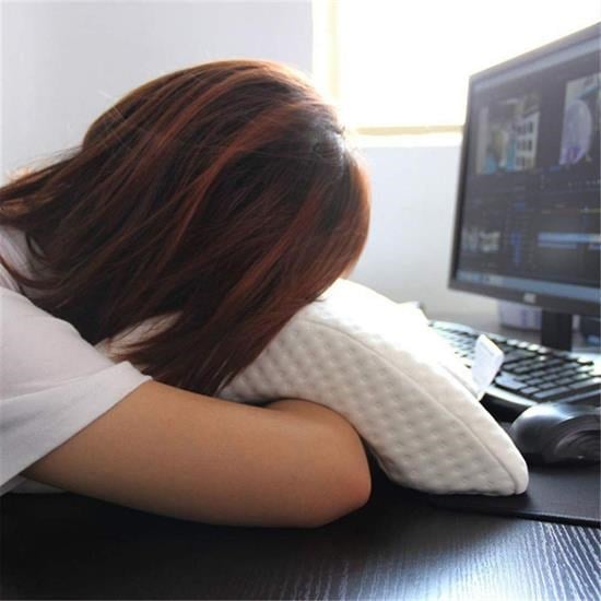 Visco Ortopedik Geniş Boyuna Uyumlu Kol ve Bacak Destekli Yumuşak Kavisli Baş Yastığı (5293)
