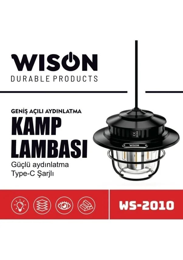 Wison WS-2010 Geniş Açılı Aydınlatma Kamp Lambası (5293)