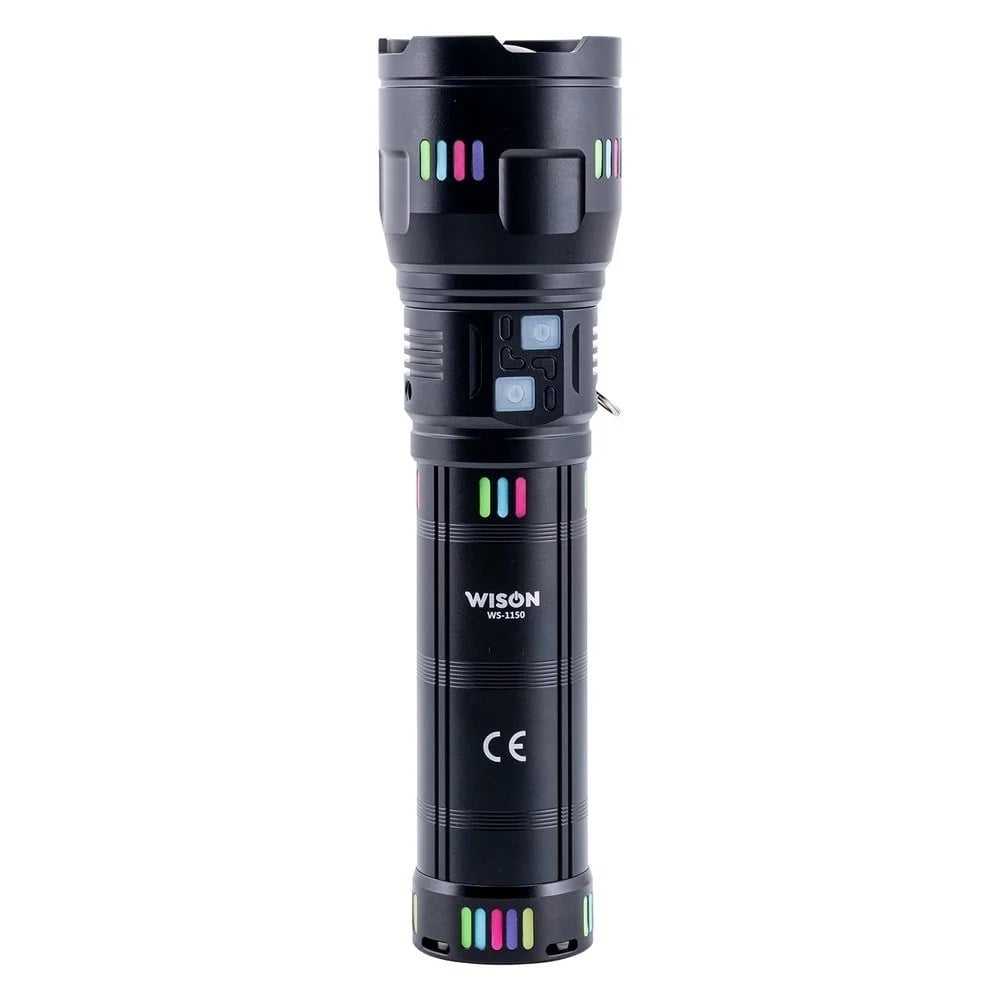Ws-1150 Uzun Menzilli 60 Watt 5500 Lümen Profesyonel Güçlü El Feneri (5293)