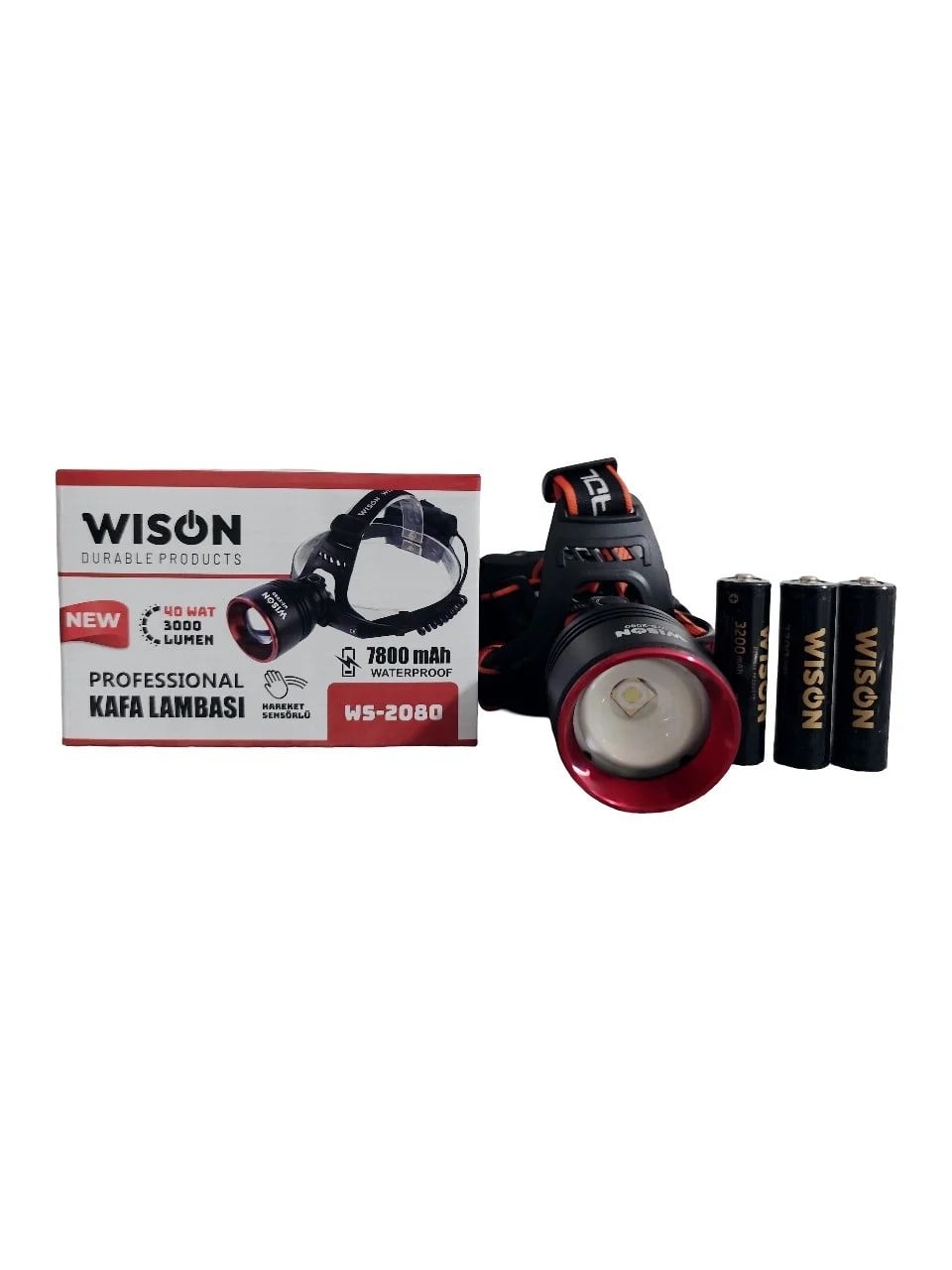 Ws-2080 Profesyonel Kafa Lambası 3000 Lümen 40 Watt (5293)