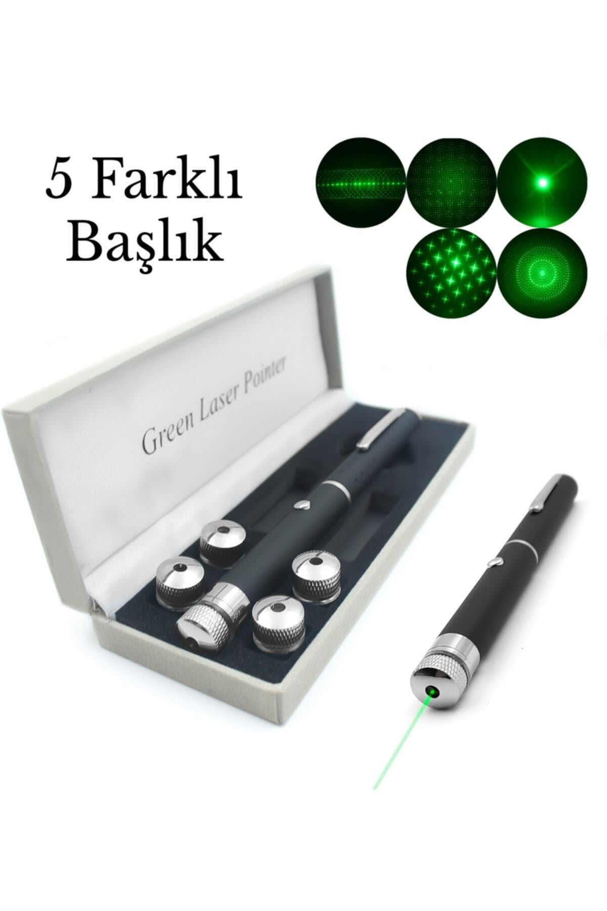 Yeşil Lazer Pointer USB Şarjlı 5 km Etki Alanı! (5293)
