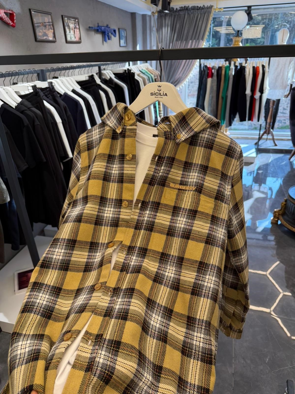 Burberry Kapüşonlu Gömlek