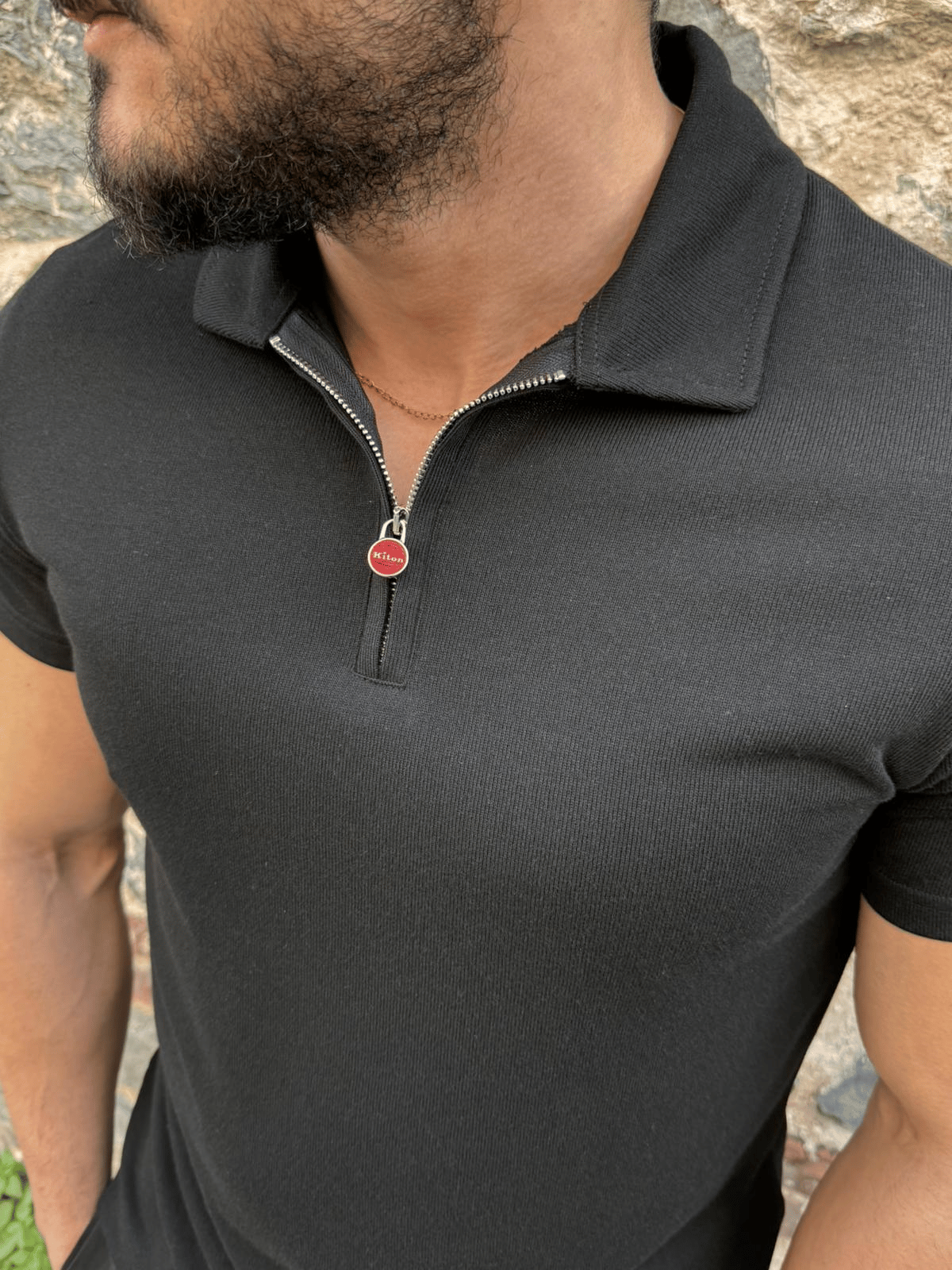 Kiton Polo Yaka Cotton T Shırt 