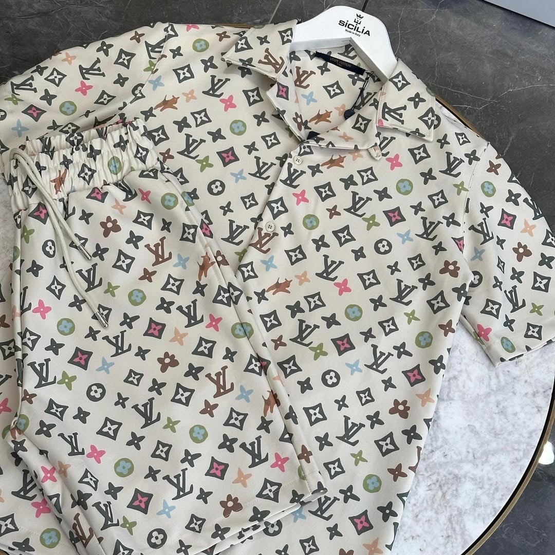 Louıs Vuıtton Gömlek Şort Takım