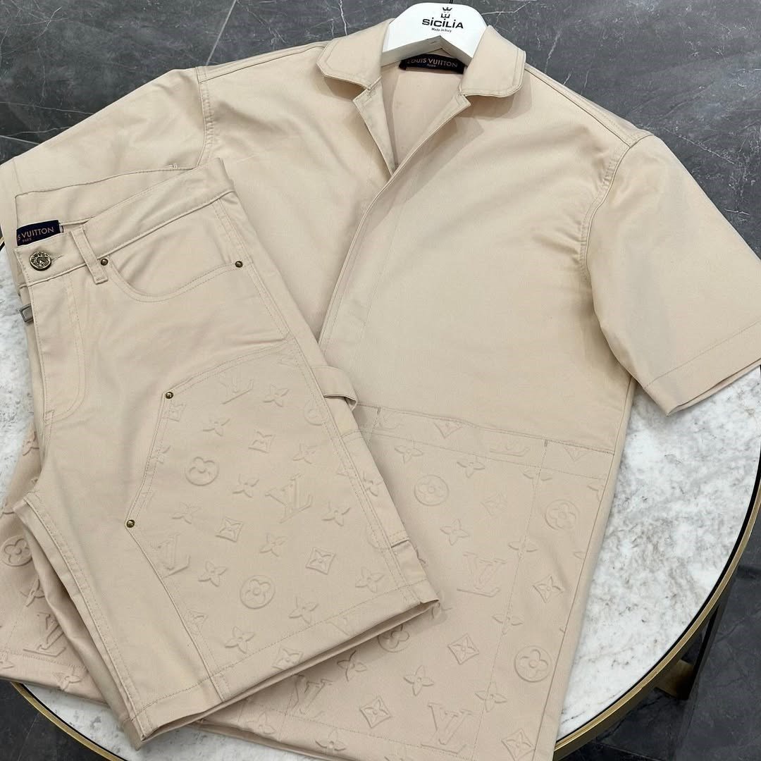 Louıs Vuıtton Gömlek Şort Takım