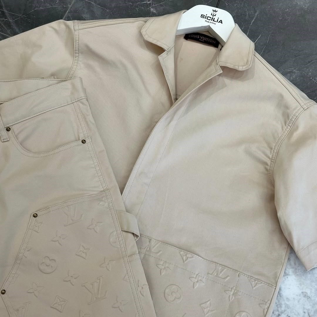 Louıs Vuıtton Gömlek Şort Takım