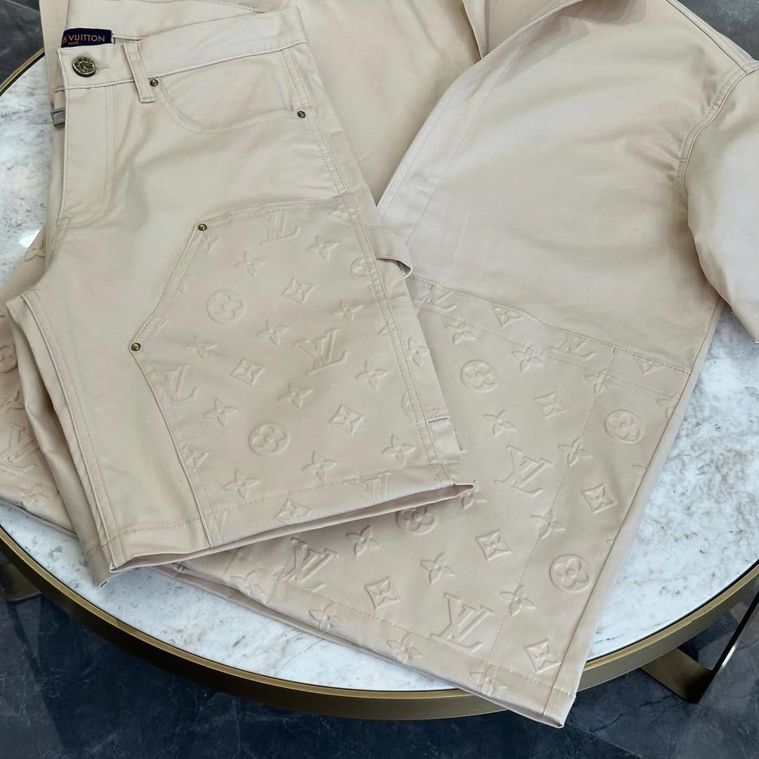 Louıs Vuıtton Gömlek Şort Takım