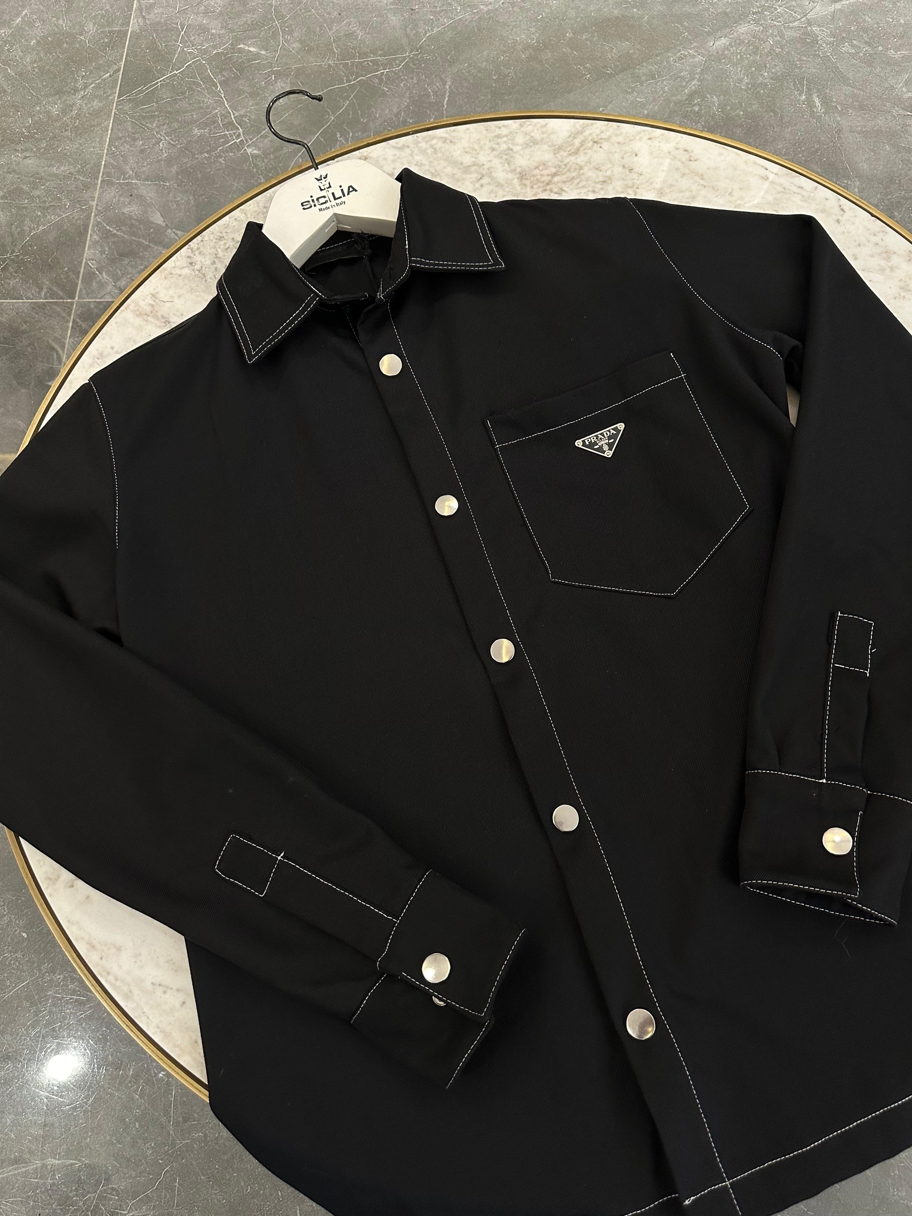 Prada Black Ceket Gömlek 