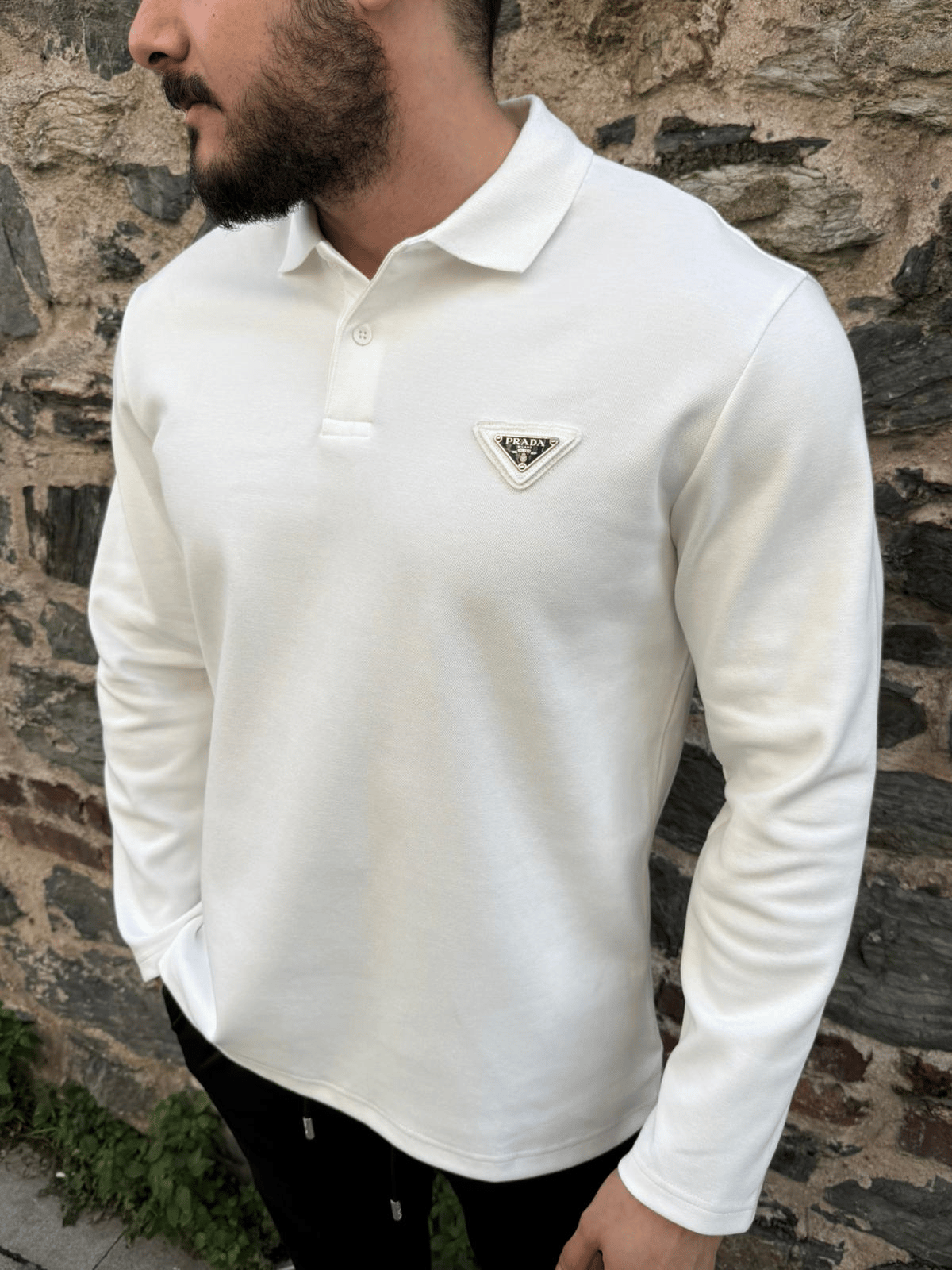 Prada Polo Yaka Sweatshırt 