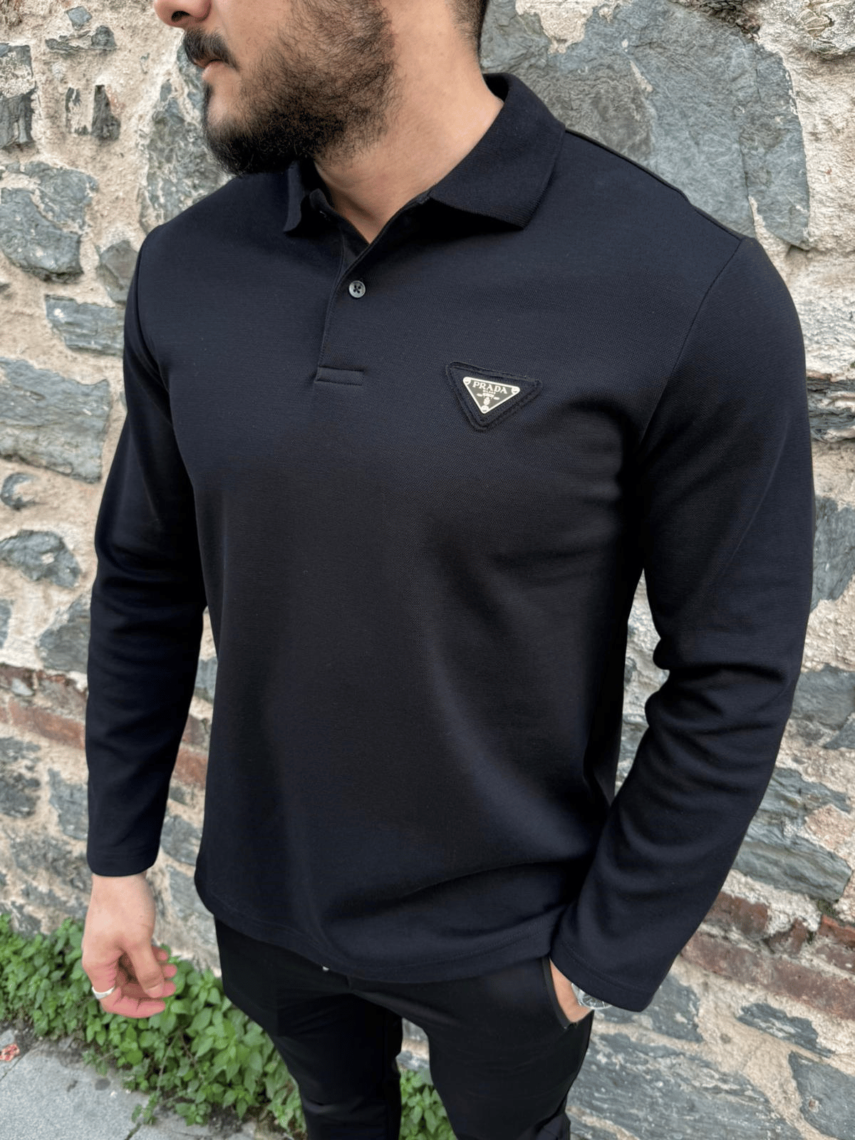 Prada Polo Yaka Sweatshırt 