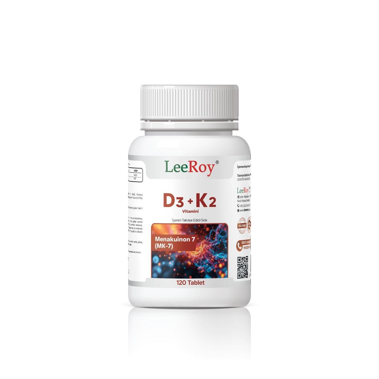 Leeroy D3 ve K2 Vitamini 120 Tablet