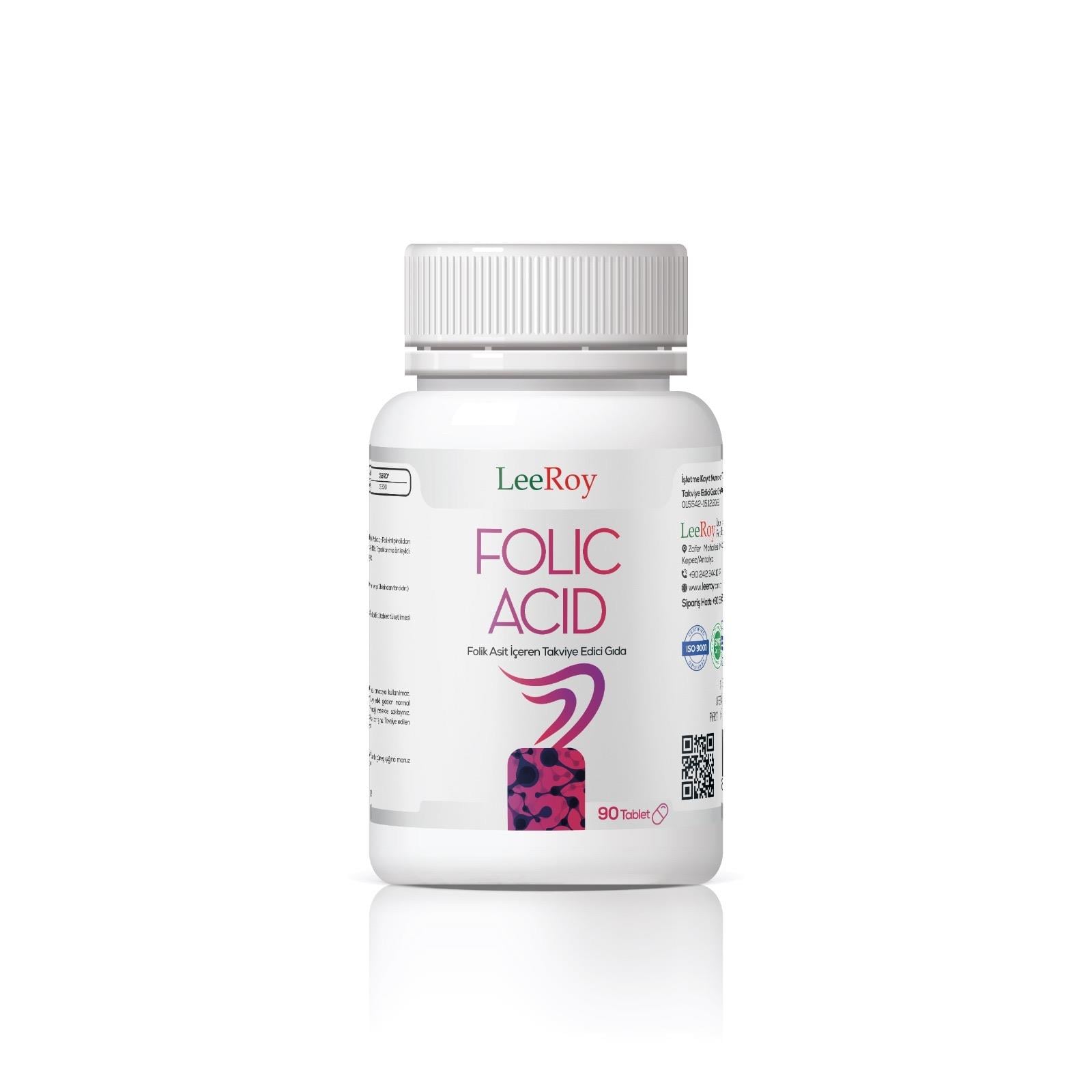 Leeroy Folıc Acıd Iteg 90 Tablet