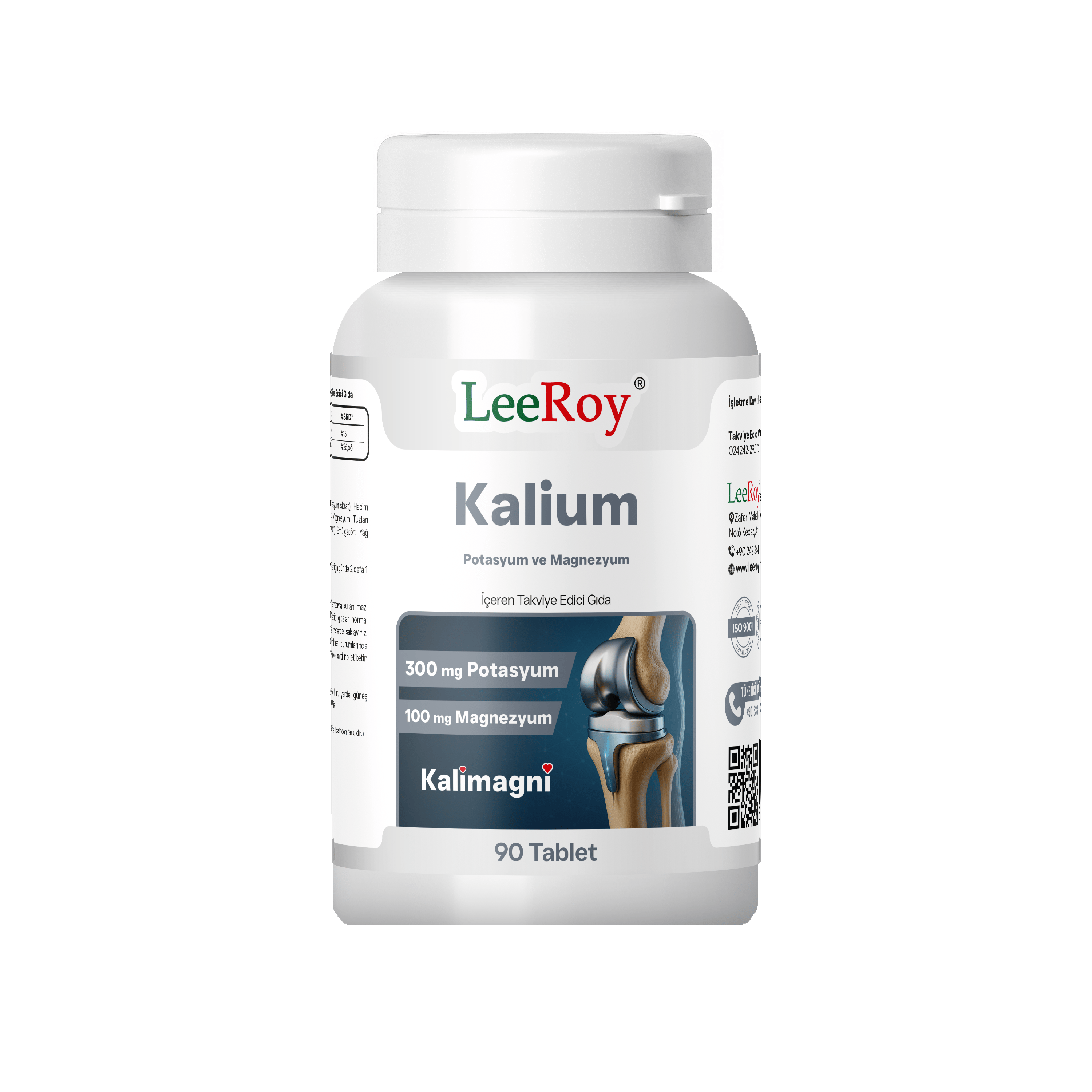 Leeroy Kalium Potasyum ve Magnezyum 90 Tablet
