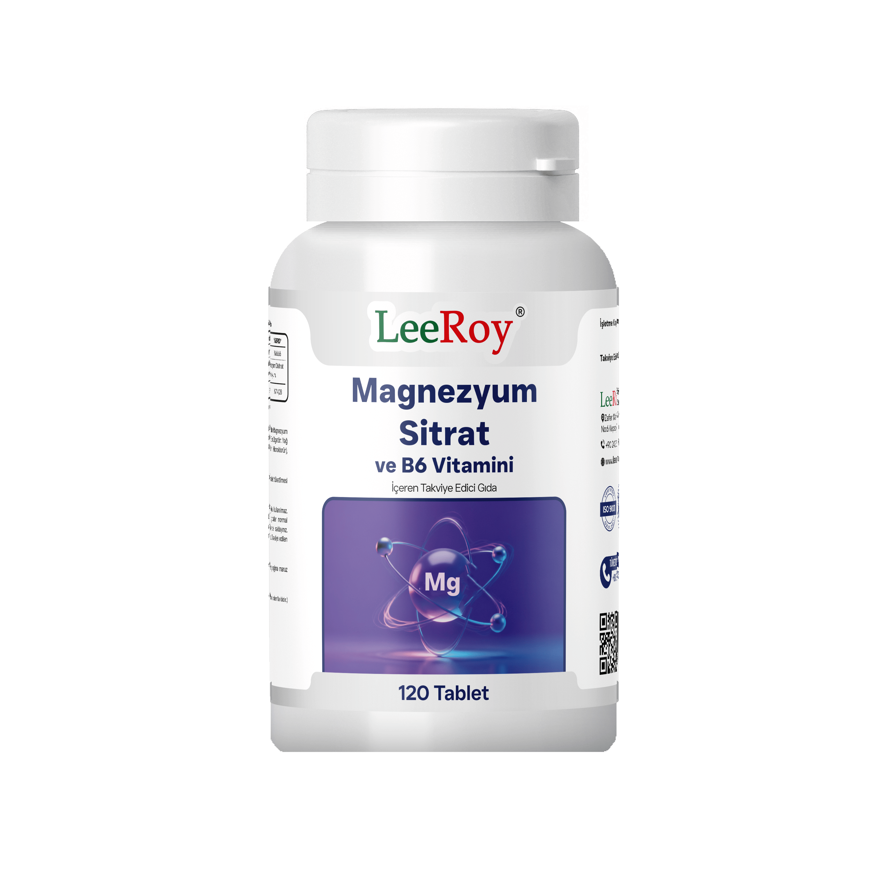 Leeroy Magnezyum Sitrat+B6 120 Tablet