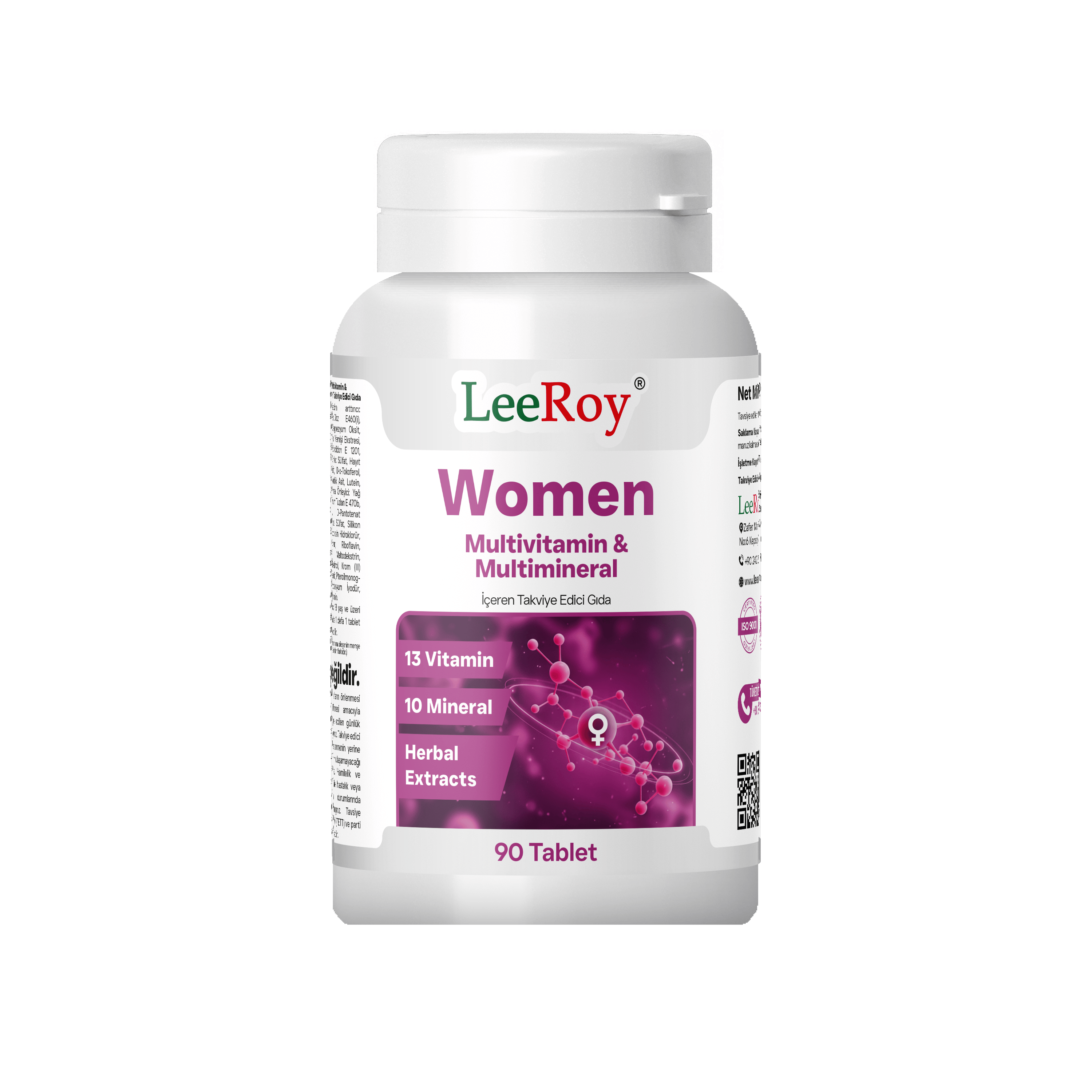Leeroy Multivitamin Kadın 90 Tablet