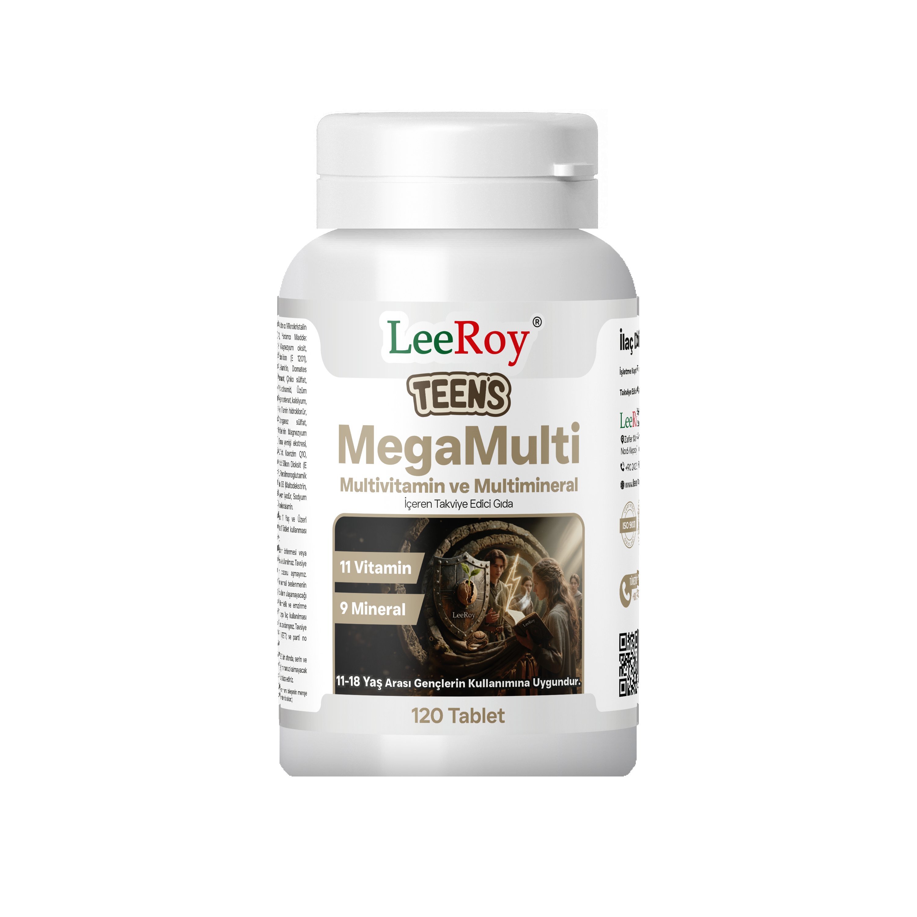Leeroy Teen's Megamulti 11-18 Yaş 120 Tablet