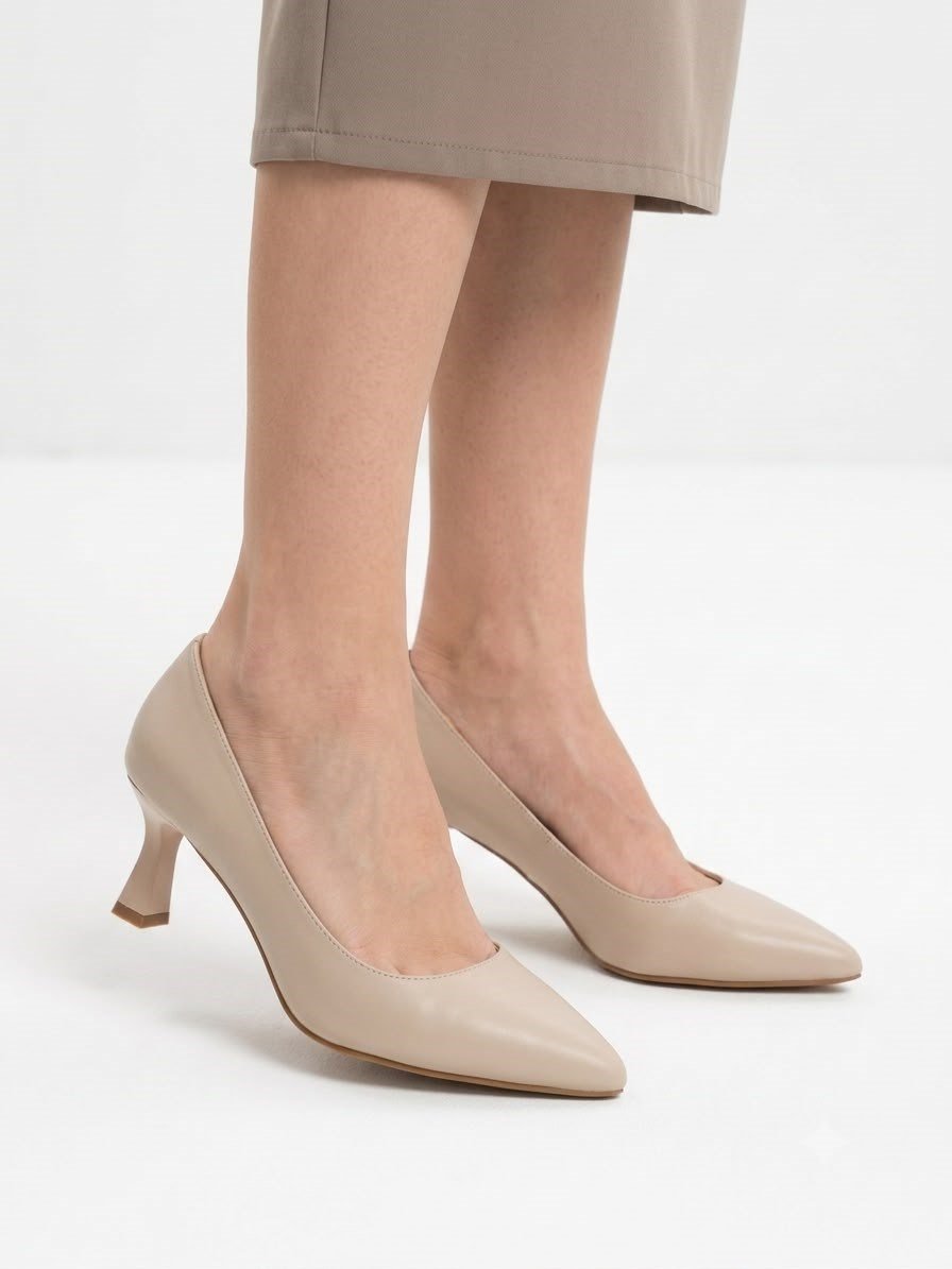 Kadın Flora Bej 6 Cm İnce Topuklu Stiletto  
