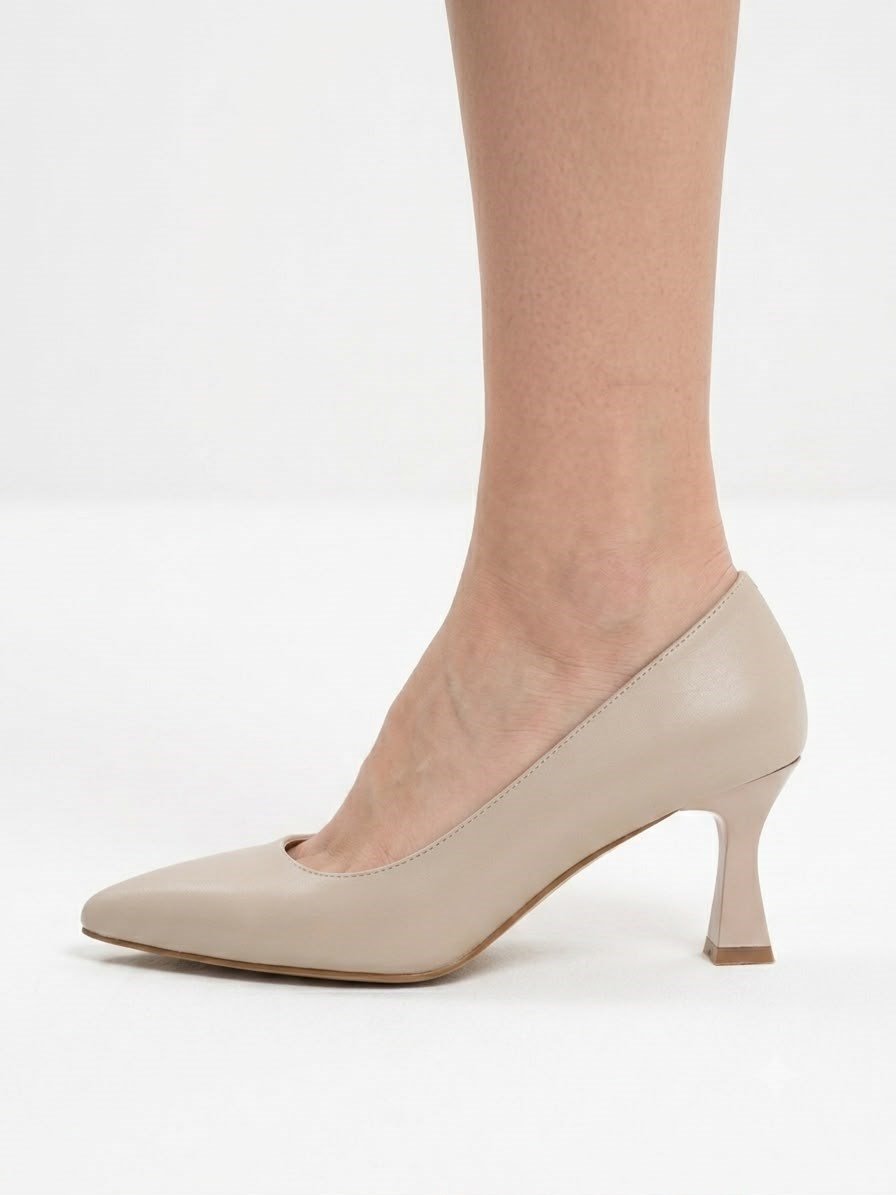 Kadın Flora Bej 6 Cm İnce Topuklu Stiletto  