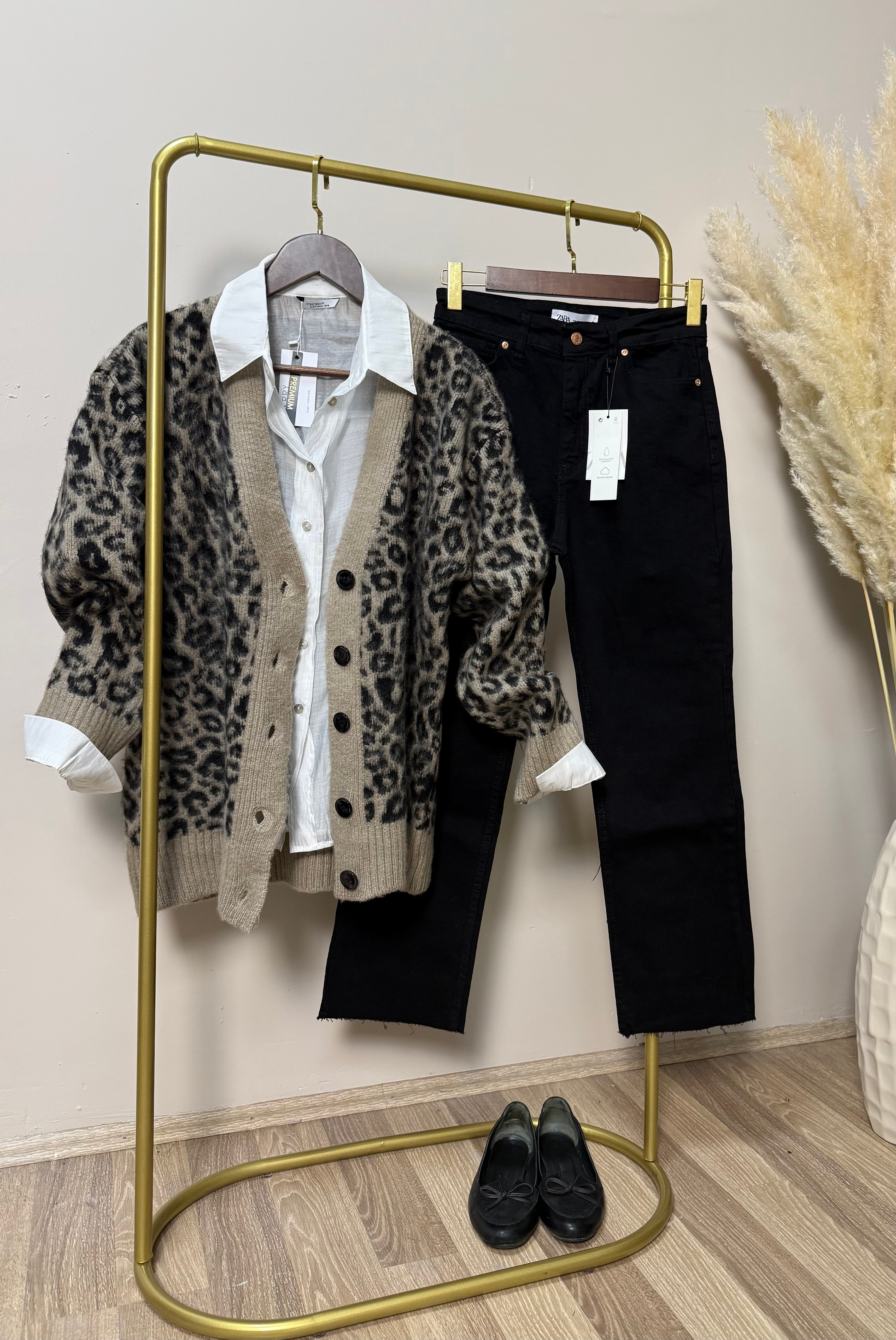 Premium Yumoş Leopar Hırka