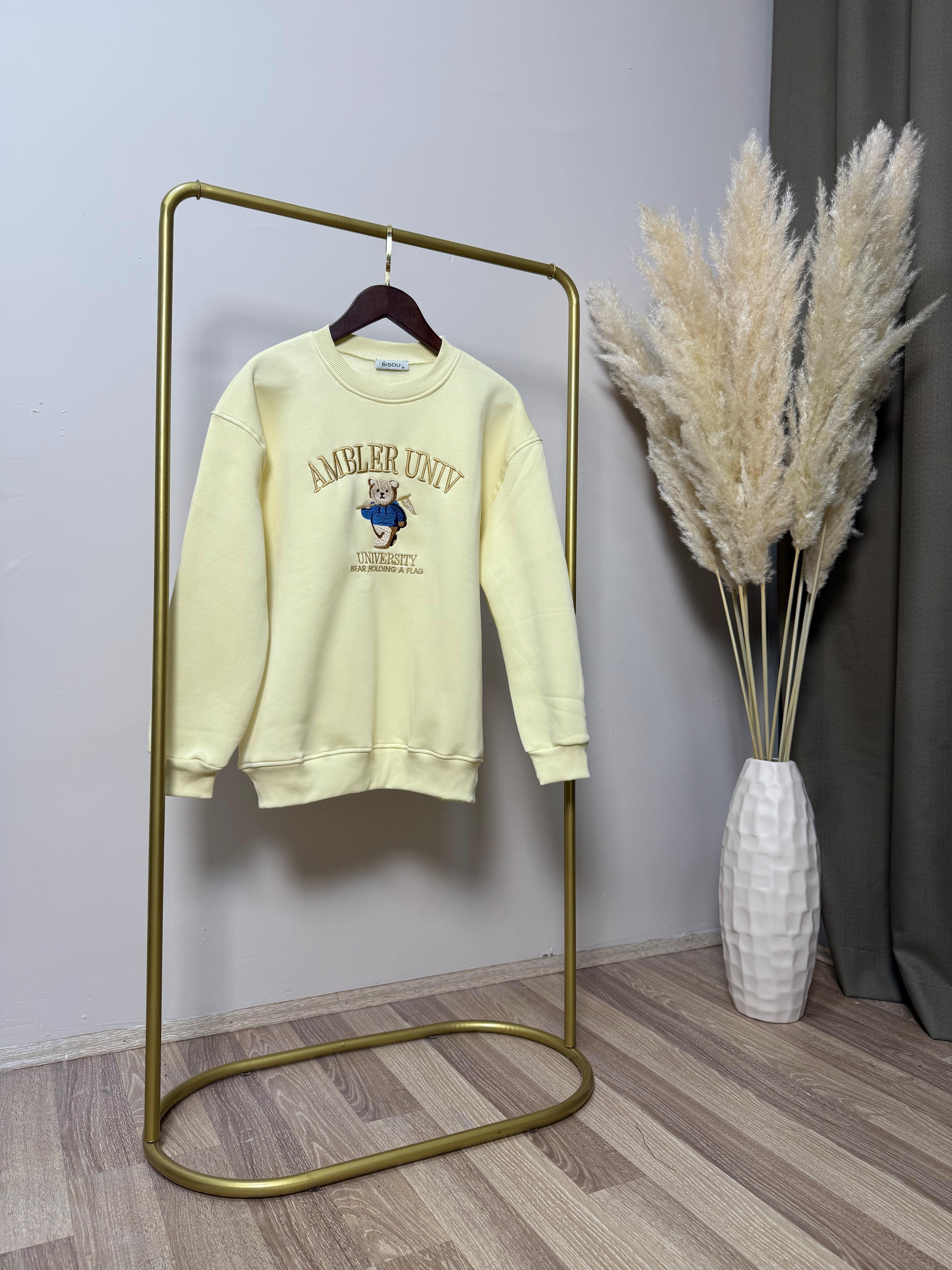 Sarı Univ Sweatshirt