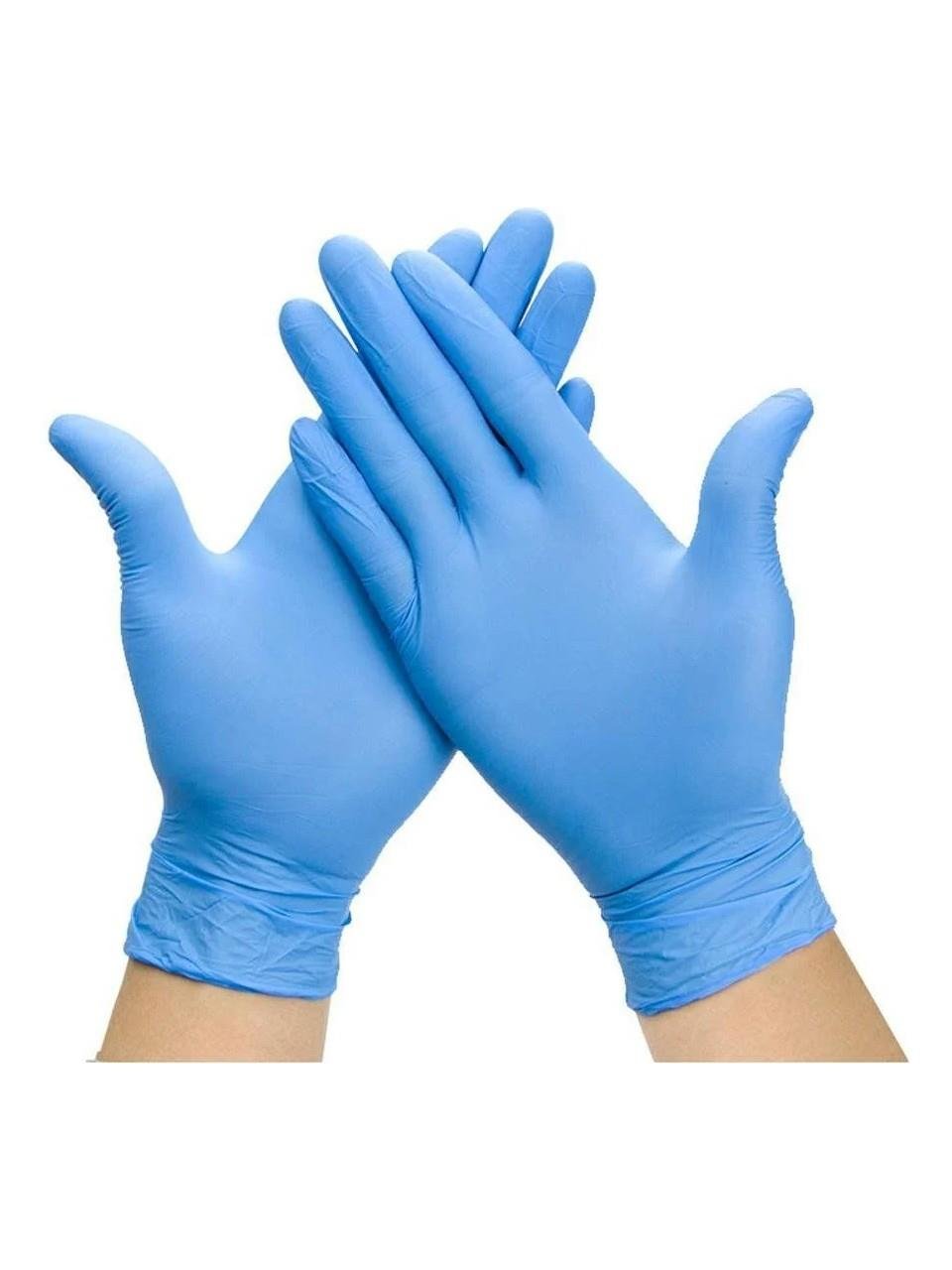 Dolphin Pudrasız Mavi Nitril Muayene Eldiveni  (L) 1 koli (20 paket)