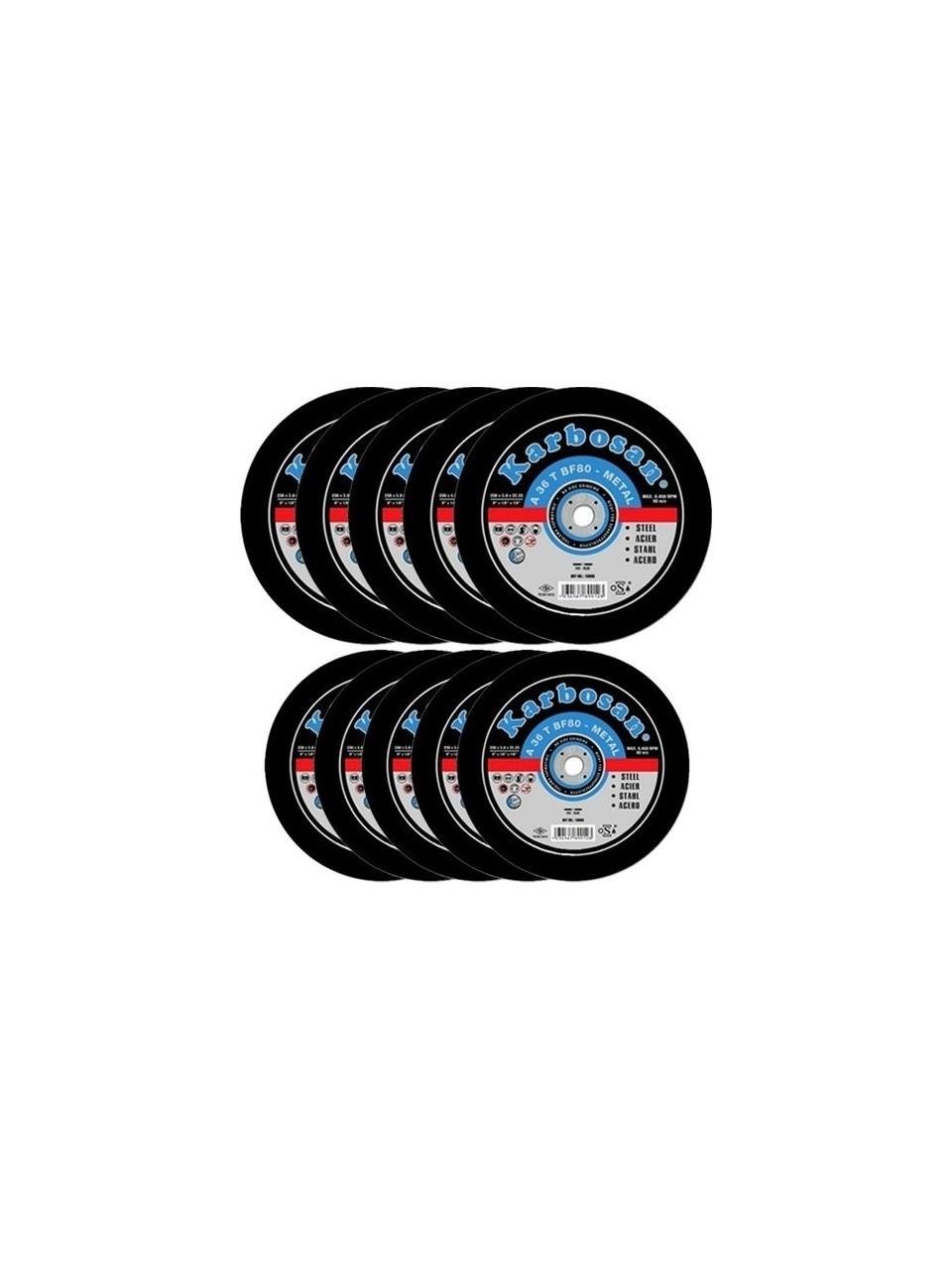 Metal Kesme Taşı 10 Adet 115x3.0x22.23 Hızlı Kesim ve Uzun Ömürlü Kullanım