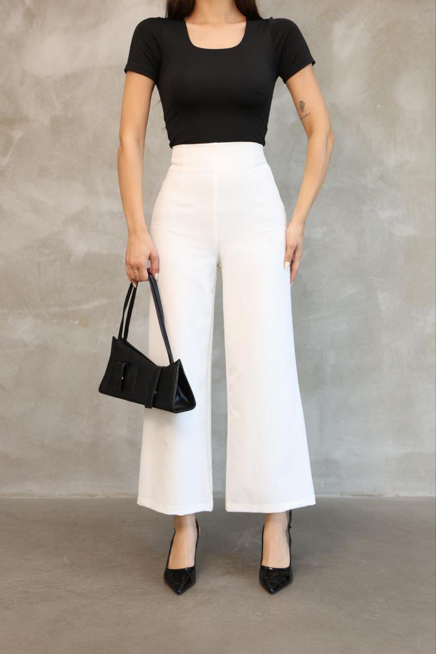 Kadın Beyaz Mango Model Pantolon