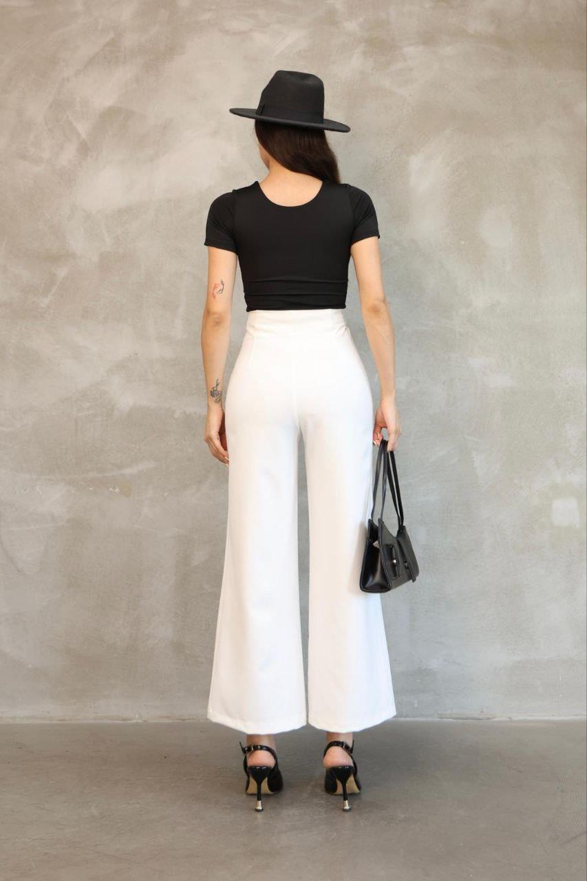 Kadın Beyaz Mango Model Pantolon
