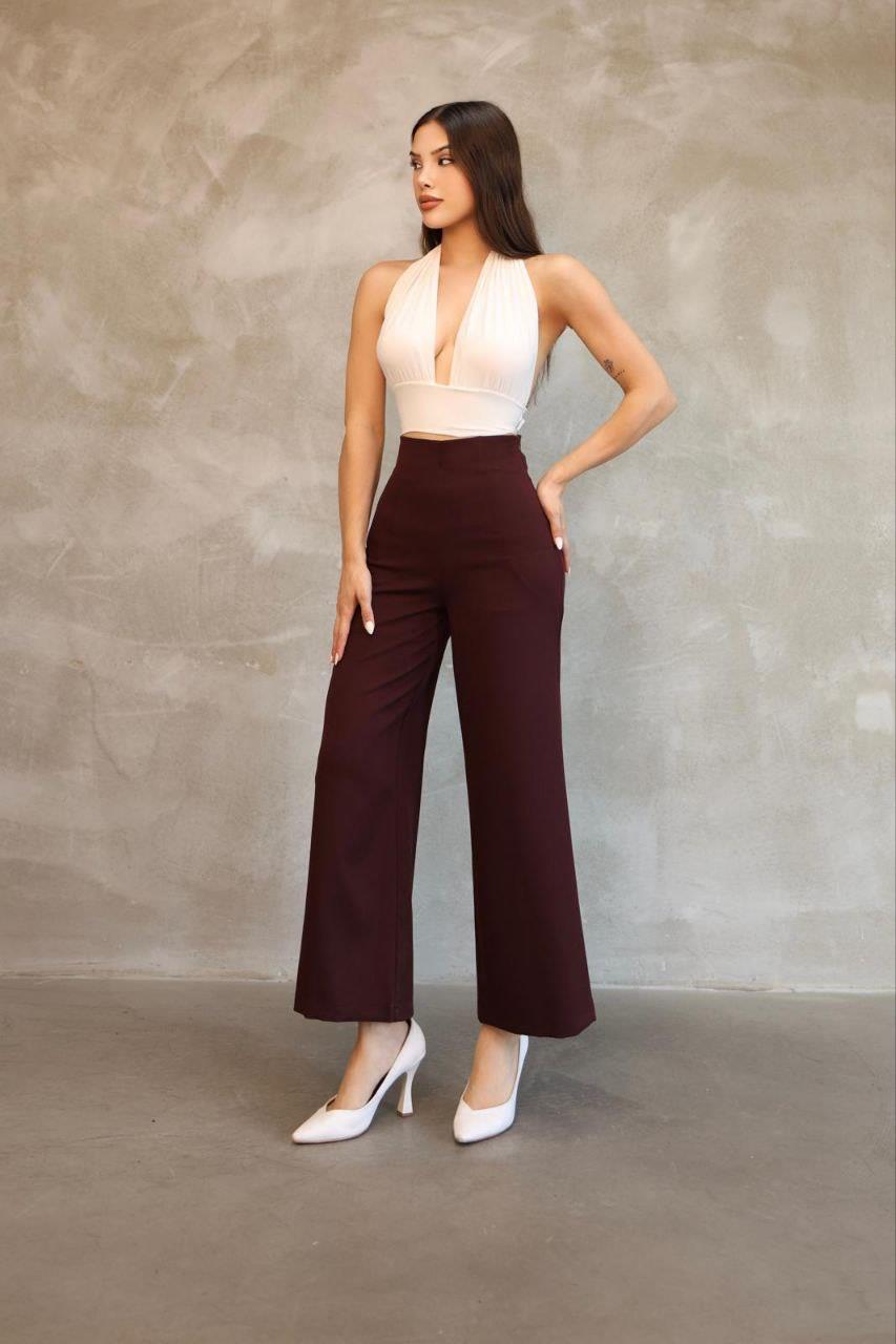 Kadın Bordo Mango Model Pantolon