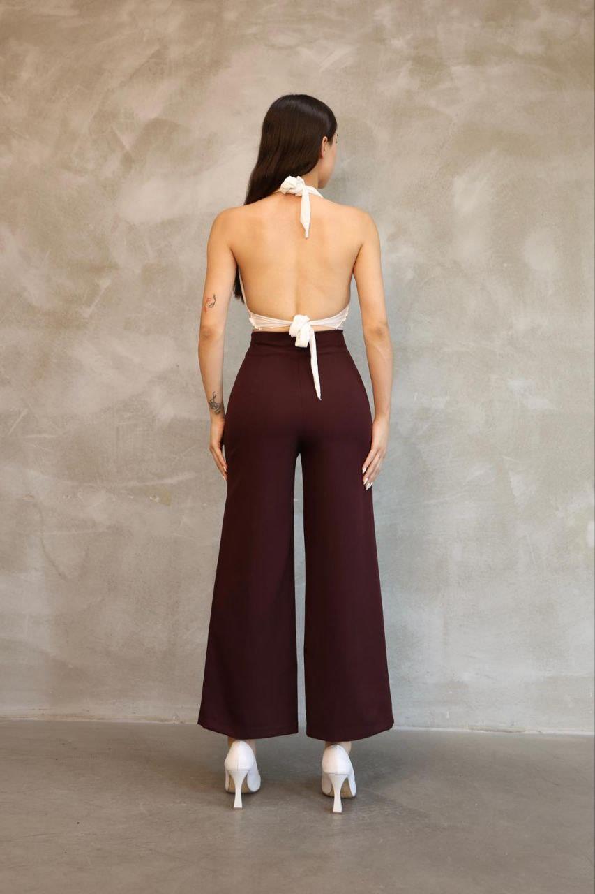 Kadın Bordo Mango Model Pantolon