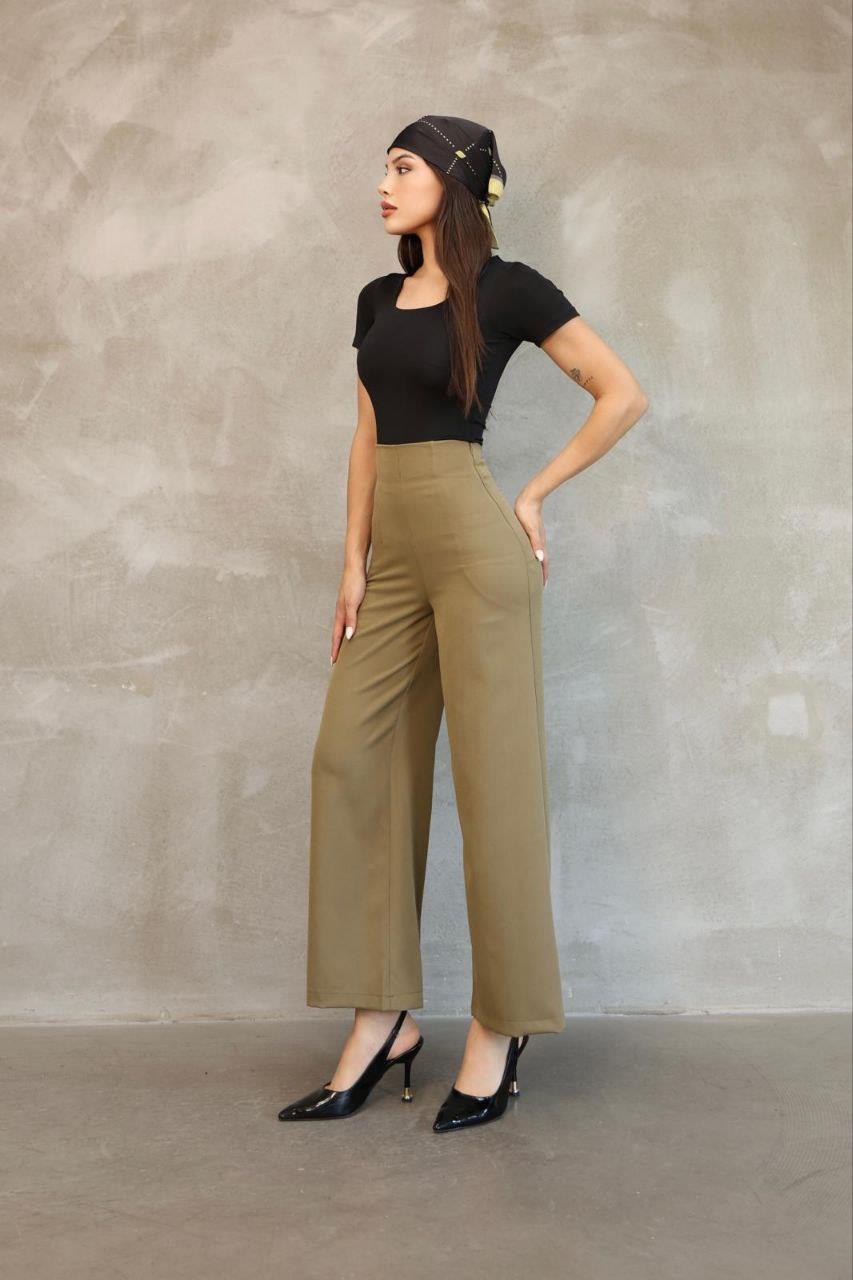 Kadın Haki Mango Model Pantolon