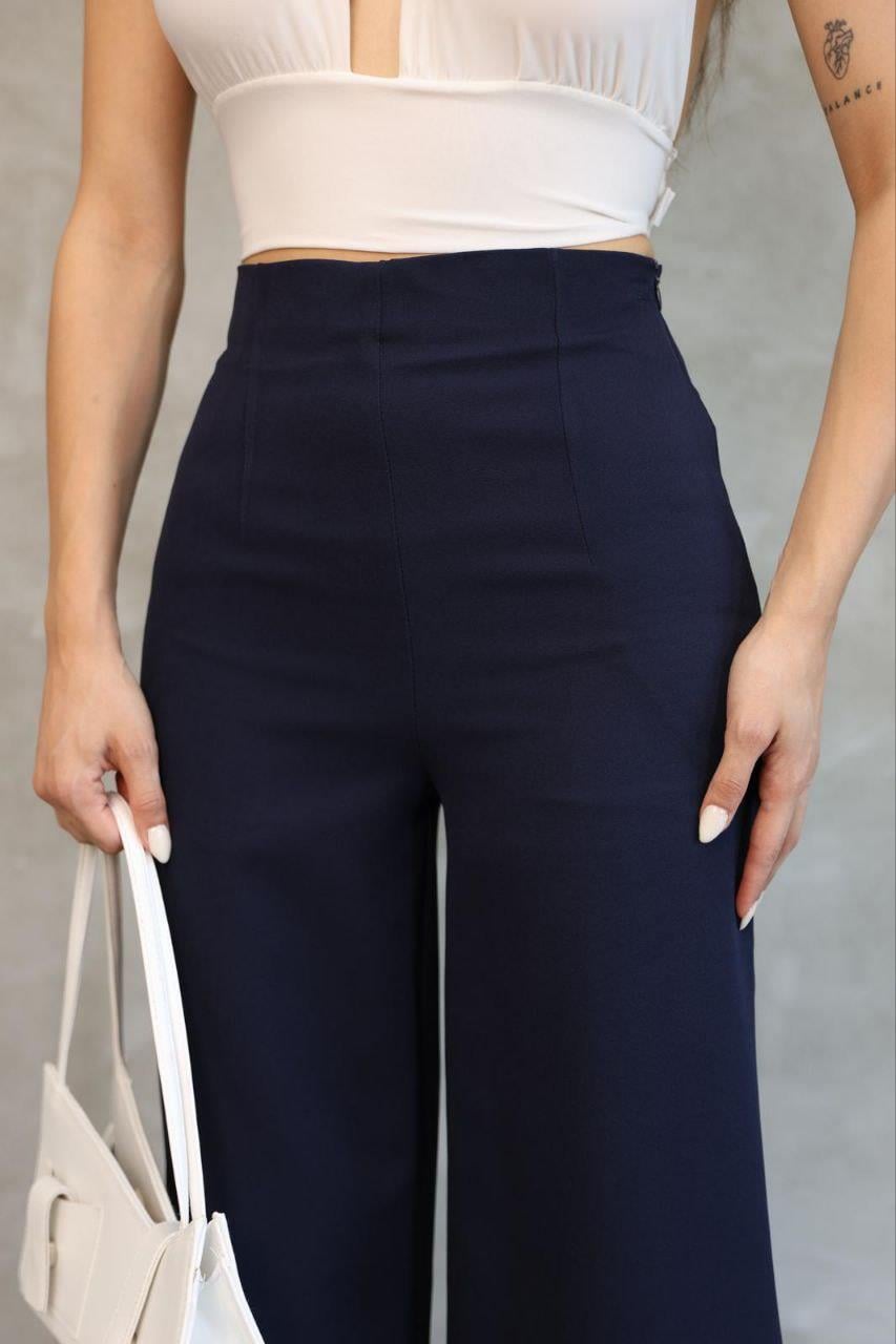 Kadın Lacivert Mango Model Pantolon