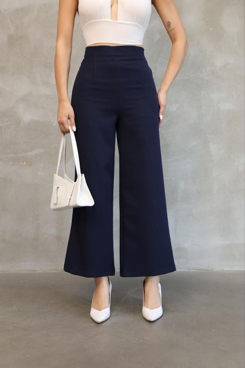 Kadın Lacivert Mango Model Pantolon
